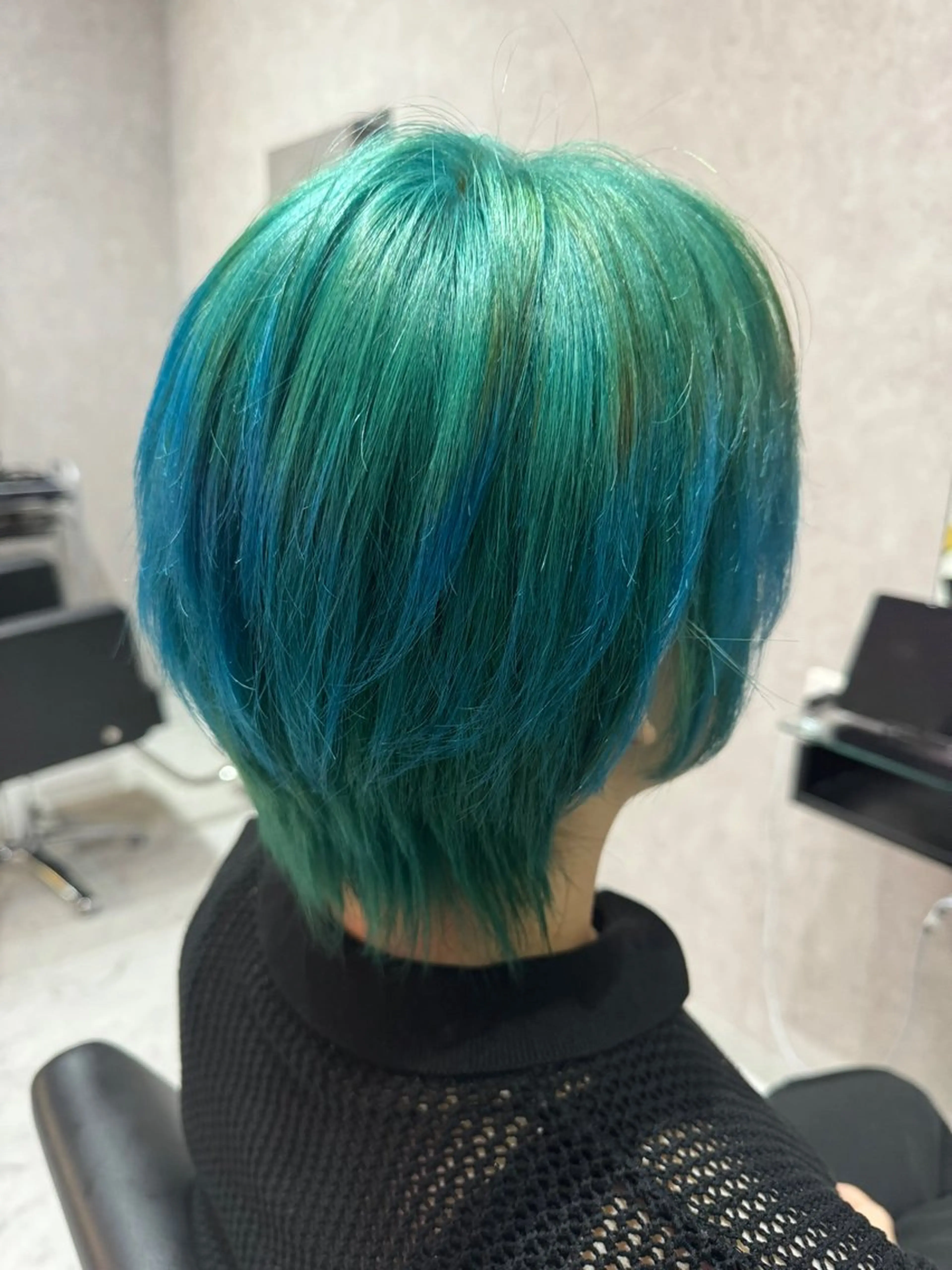 ショート カラー ブルーカラー グラデーションカラー カット ヘアカラー トリートメント 韓国ヘアー🦄ྀི オタク美容師🌈山本のヘアスタイル
