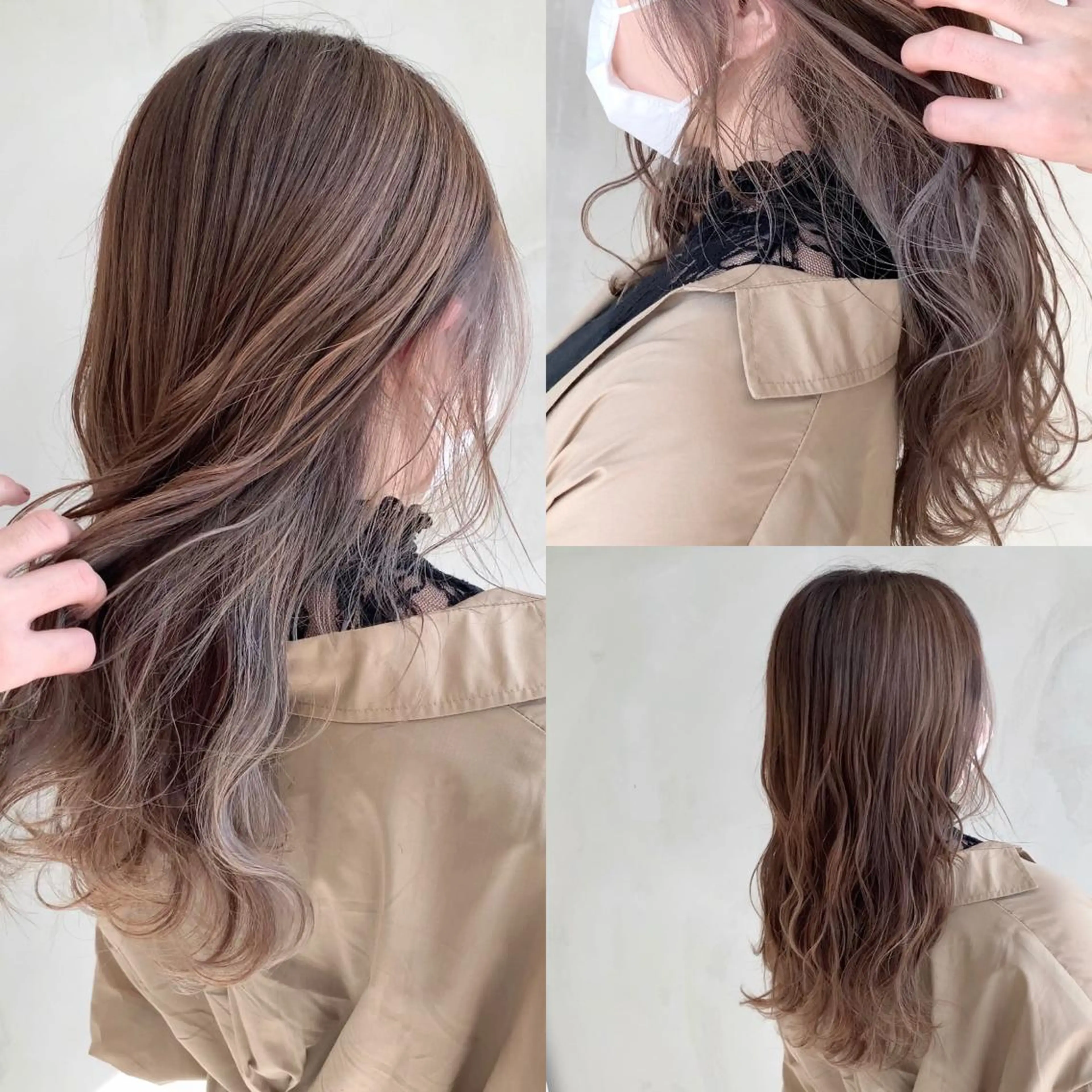 ミディアム カラー リサ tonieのヘアスタイル