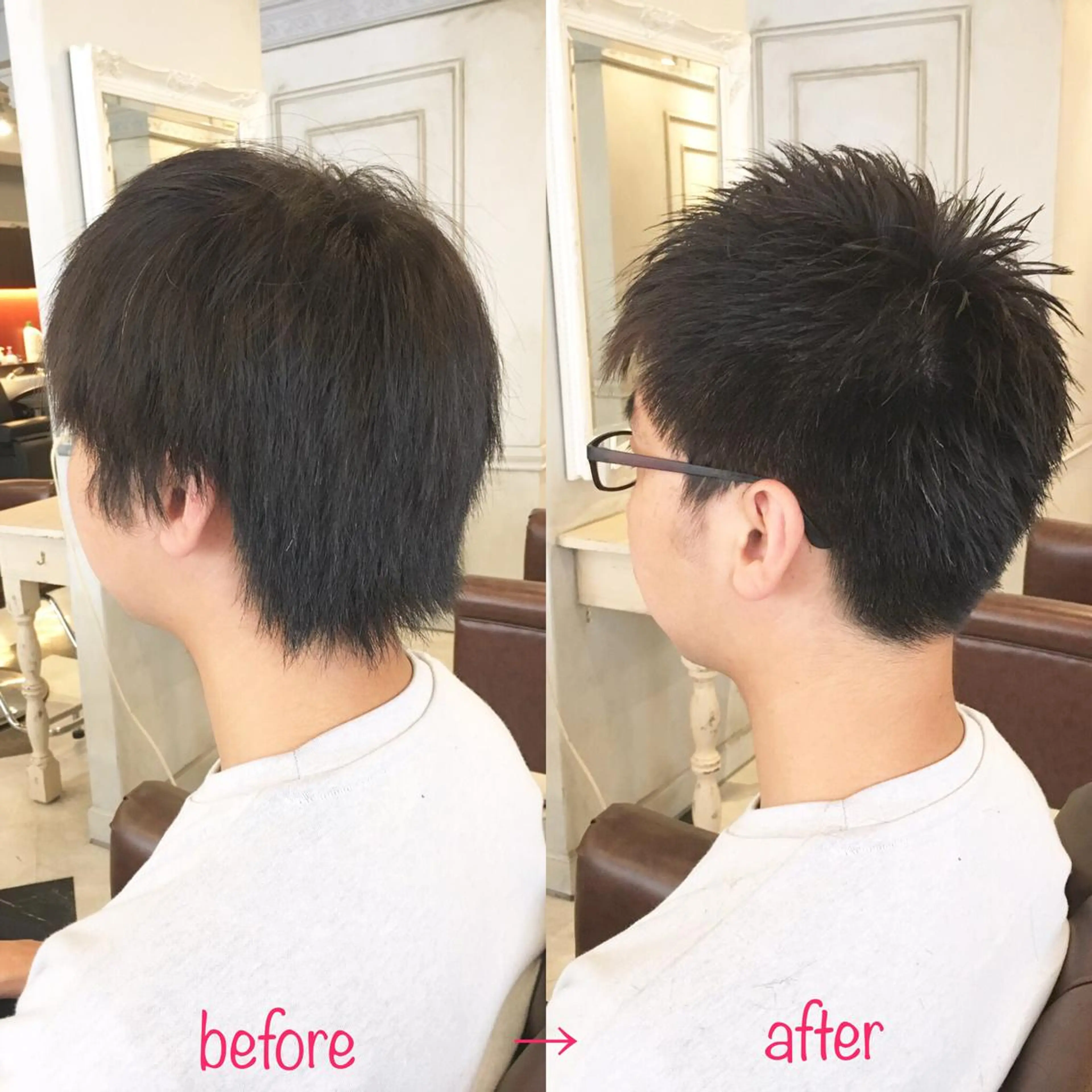 ショート メンズ 縮毛矯正&髪質改善 MAILHAIRのヘアスタイル