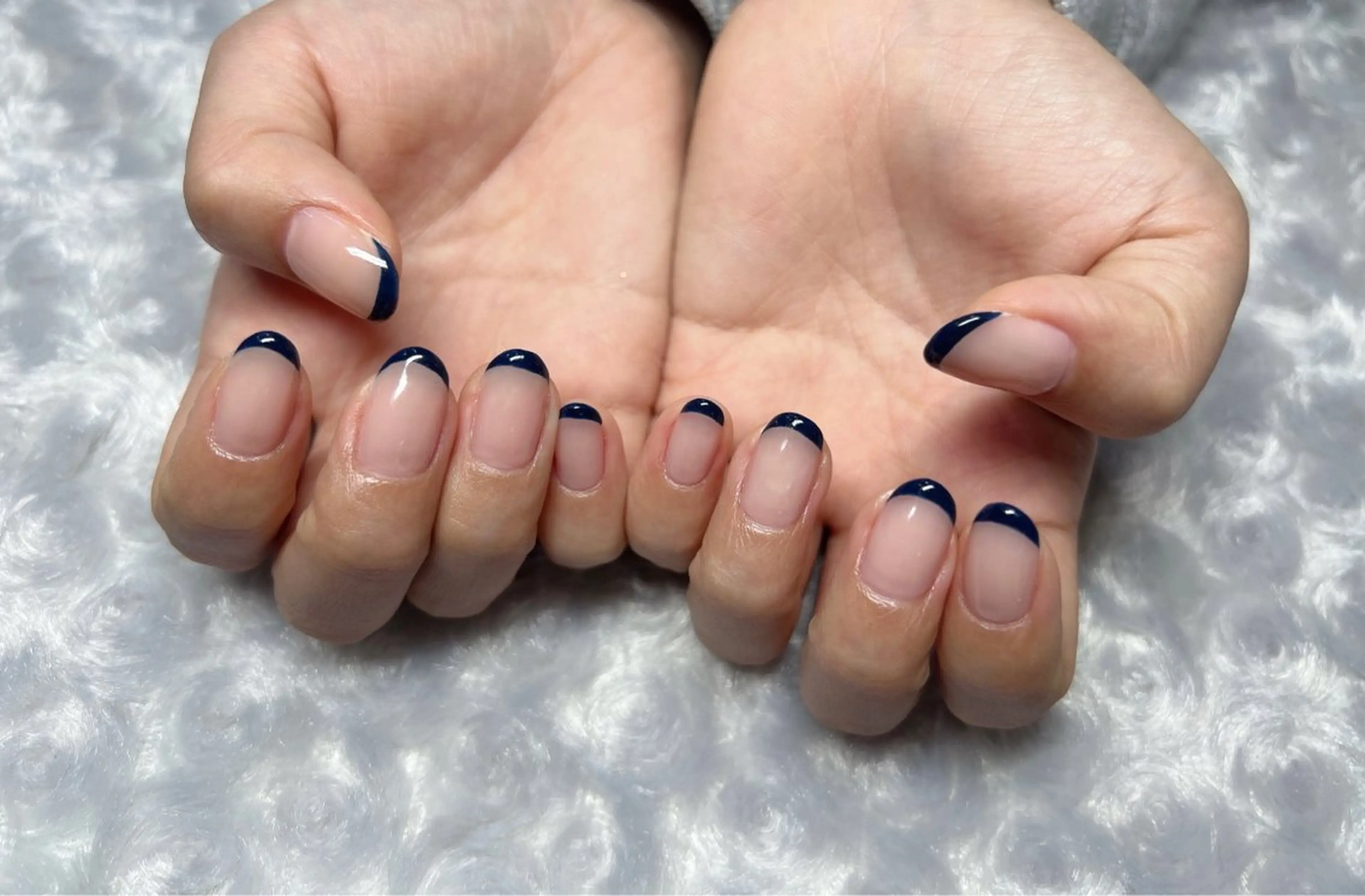 ネイル クリアネイル フレンチネイル espoir shibuyaのネイルデザイン