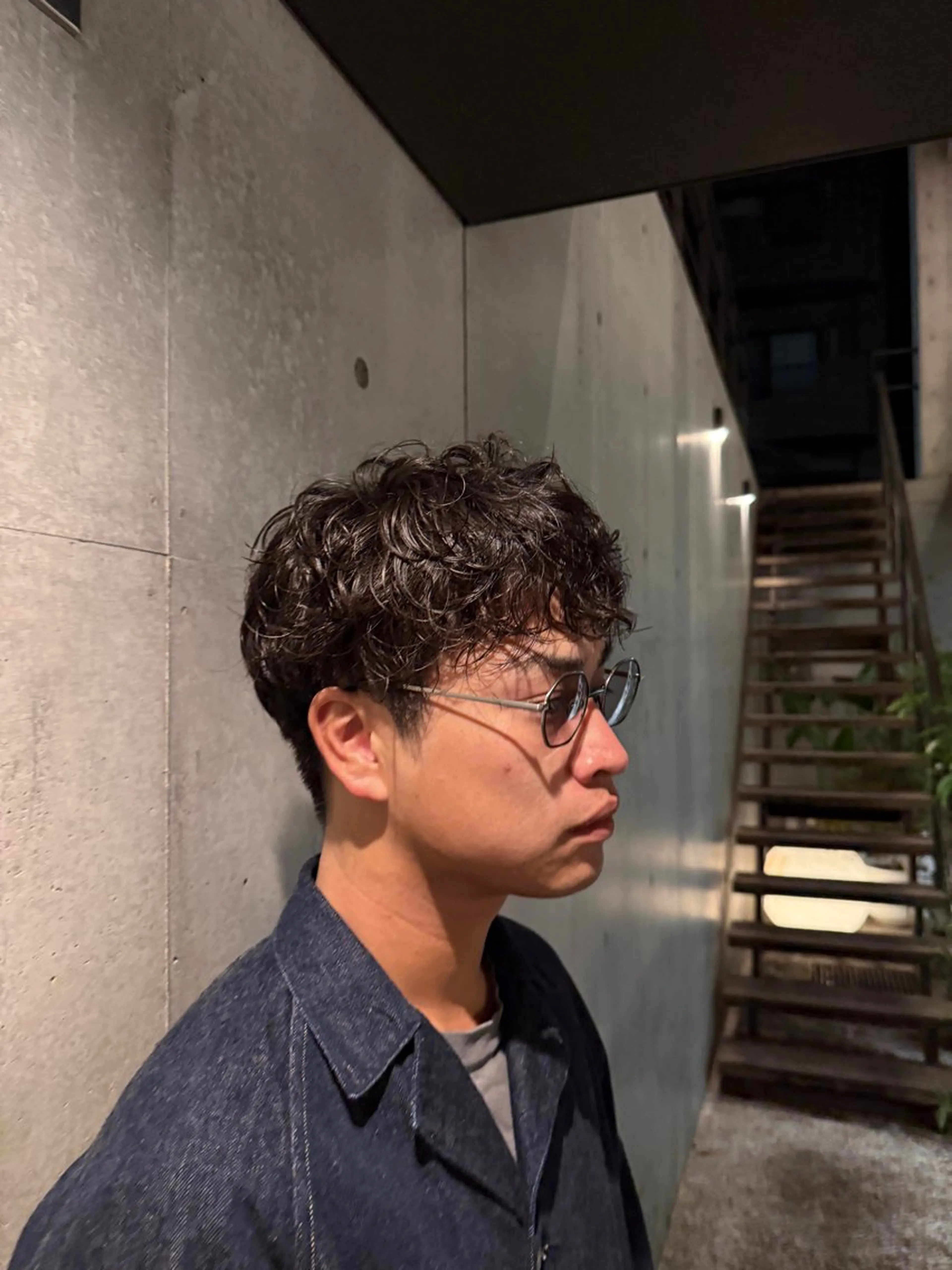 ショート パーマ メンズ マッシュ メンズパーマ 刈り上げ スパイラルパーマ カット パーマ メンズパーマ／ボブ 星本広海のヘアスタイル