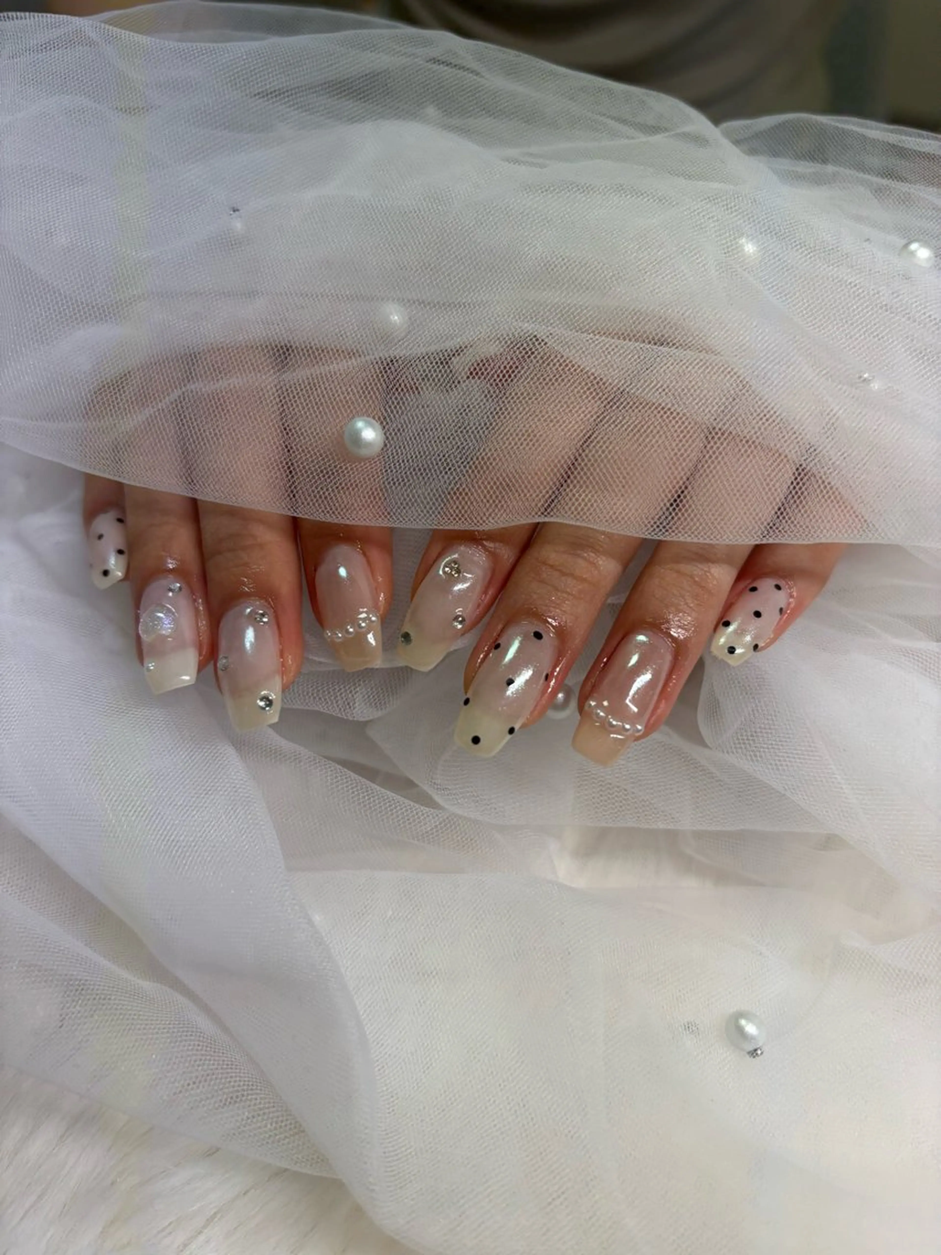 ネイル ドット ハンドネイル Lottynail 🫧Yuunaのネイルデザイン