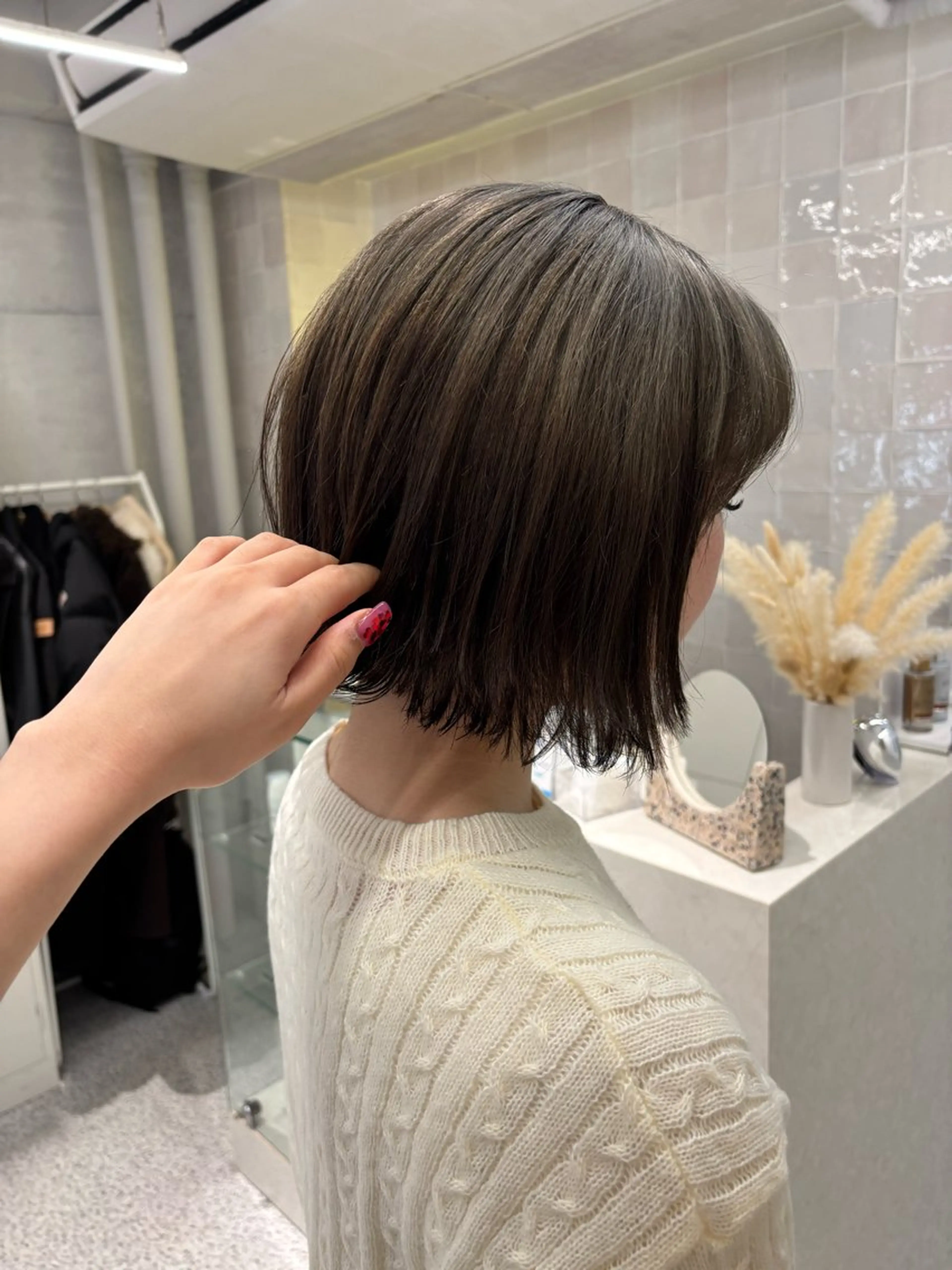 ショート ヘアカラー トリートメント 韓国レイヤー/ヘア カラー🎀ayamiのヘアスタイル