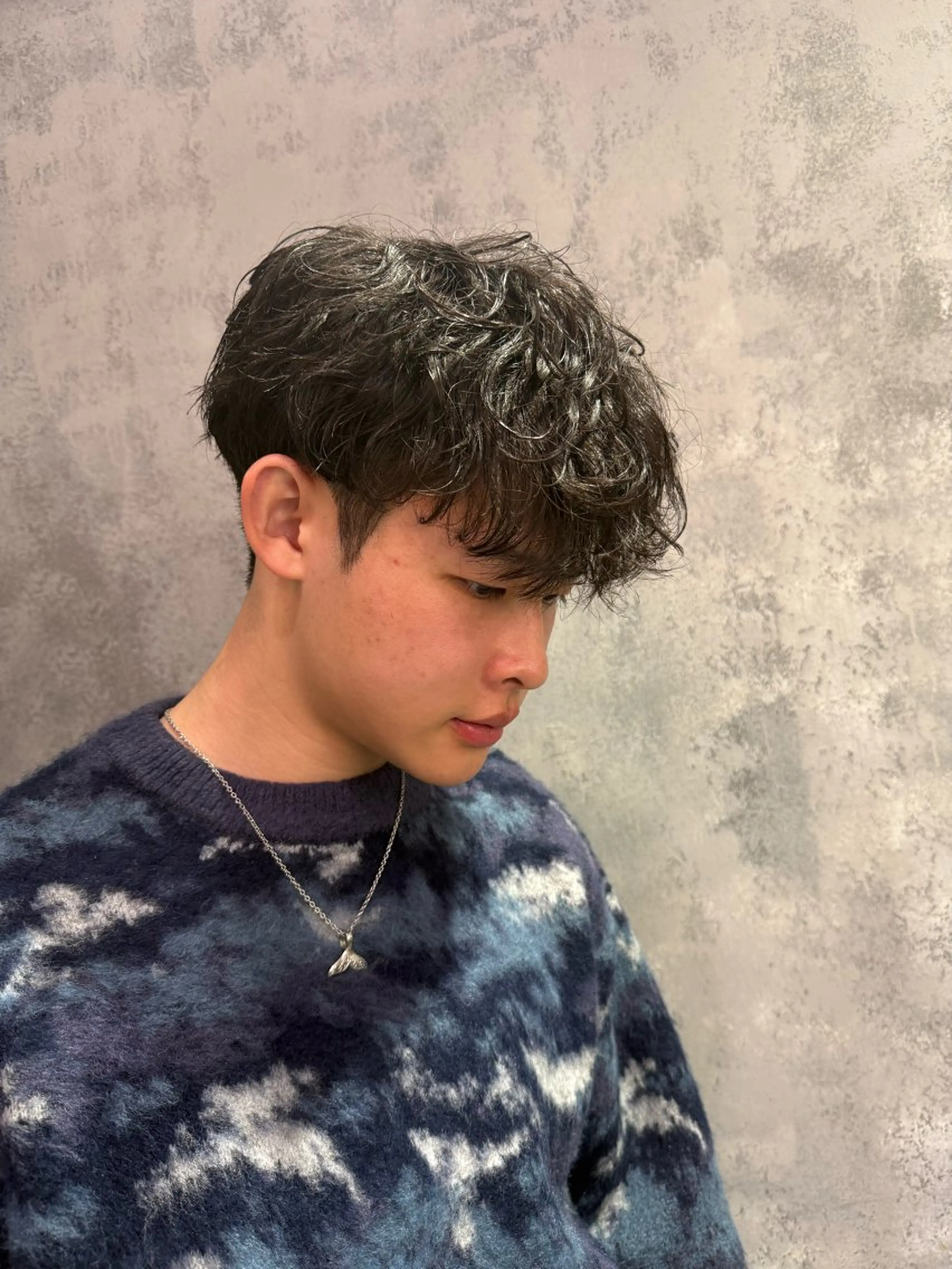 🔥練習モデル価格🔥メンズカット➕シャドウパーマ➕ロイヤルトリートメントの写真