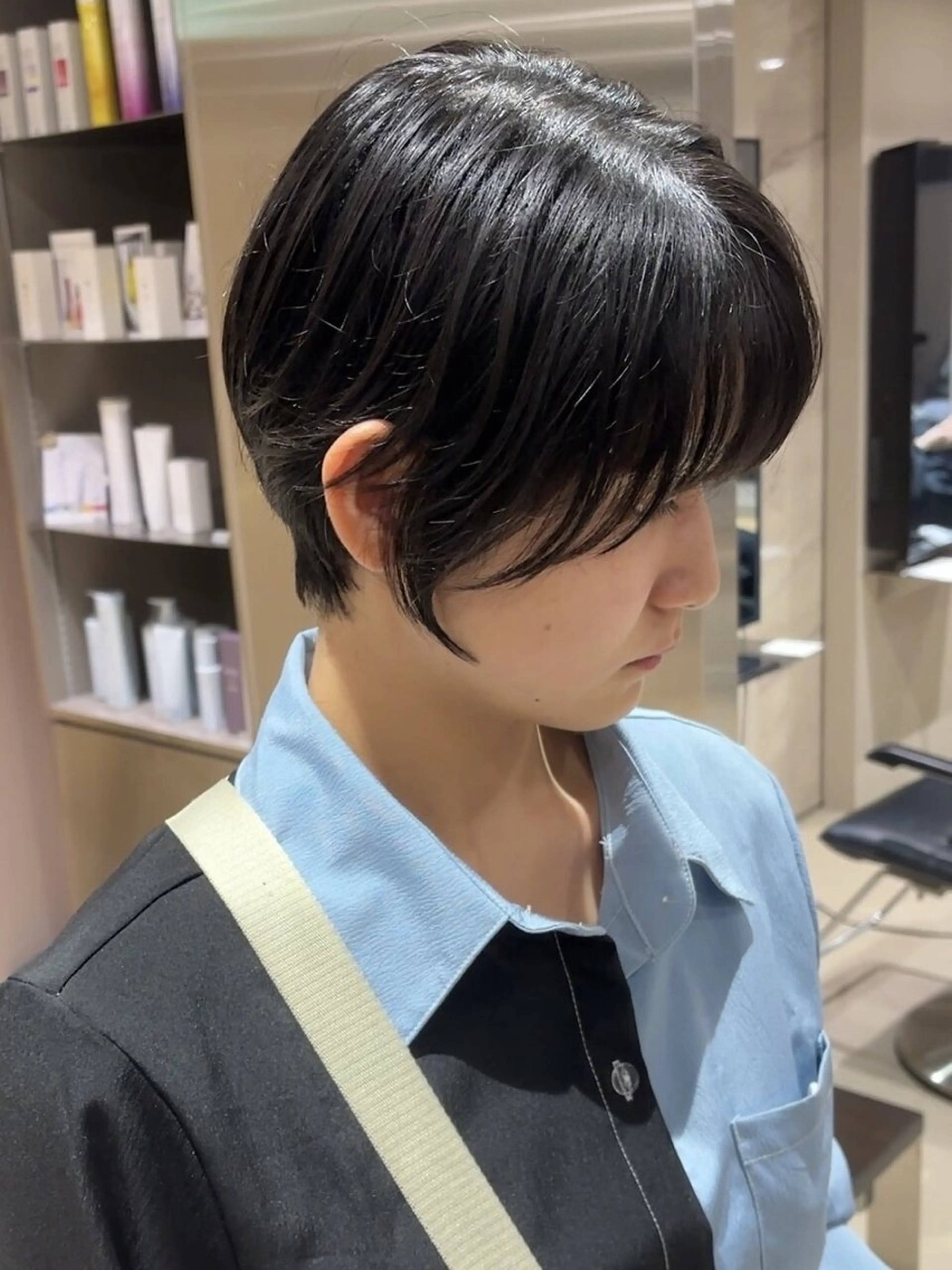 ショート ハイライト 髪質改善 レイヤーカット トリートメント カット 髪質改善/透明感 OAK兵庫のヘアスタイル