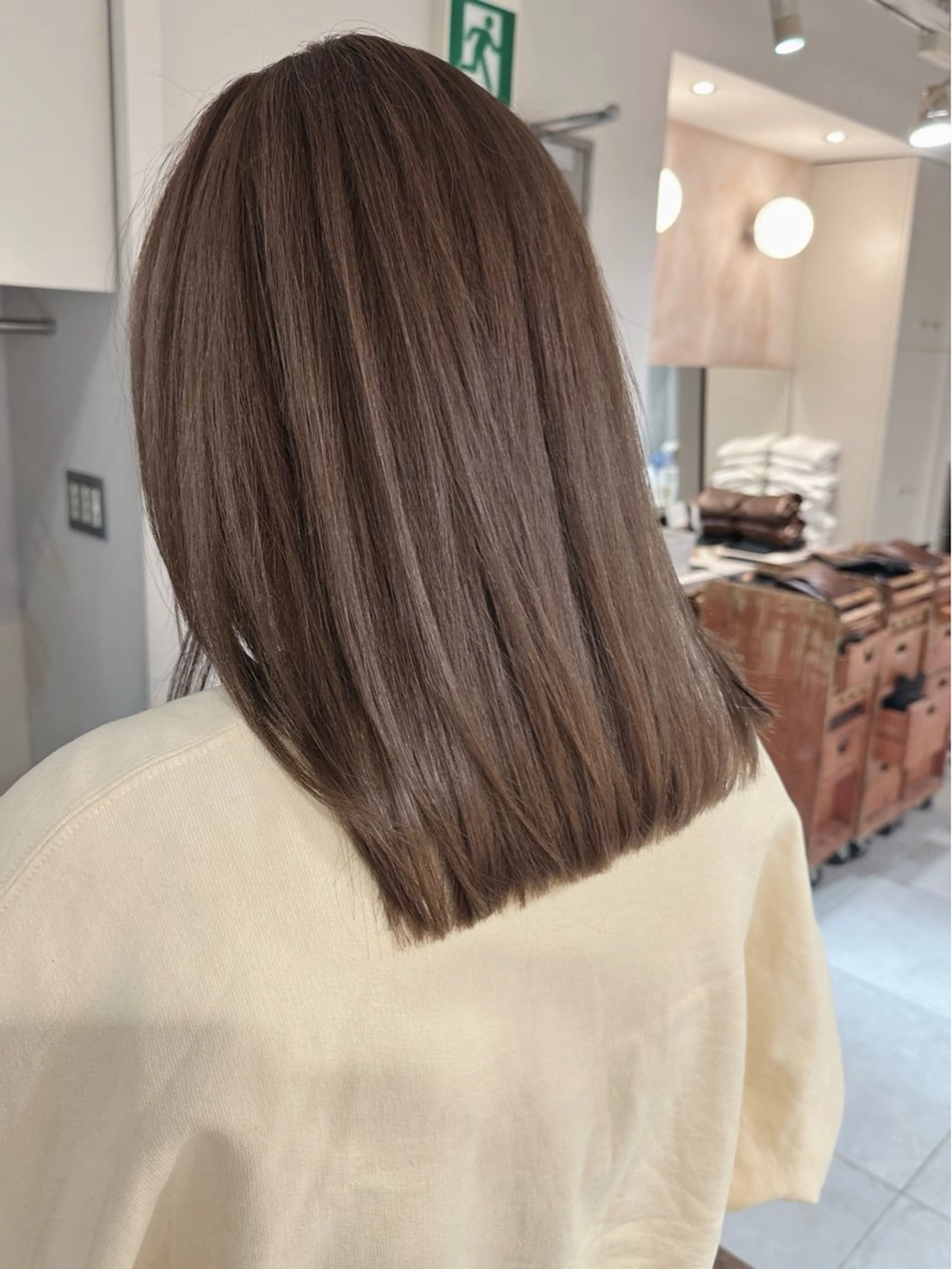ミディアム カラー レイヤーカット✂️ 横浜No1♡下鳥翔子のヘアスタイル