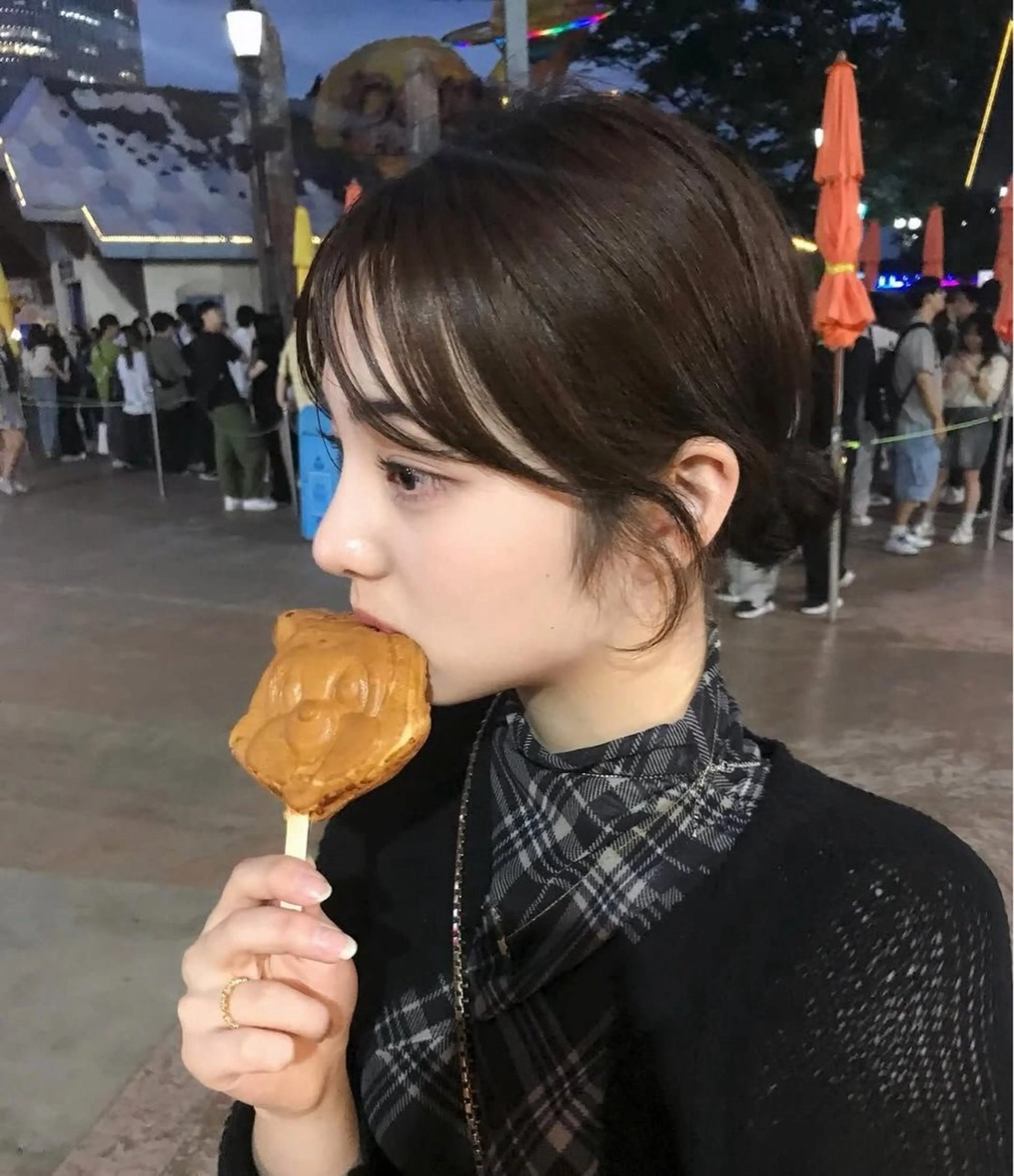 ロング カラー カット ヘアカラー トリートメント 莉乃/縮毛矯正/髪質 改善/艶カラーのヘアスタイル