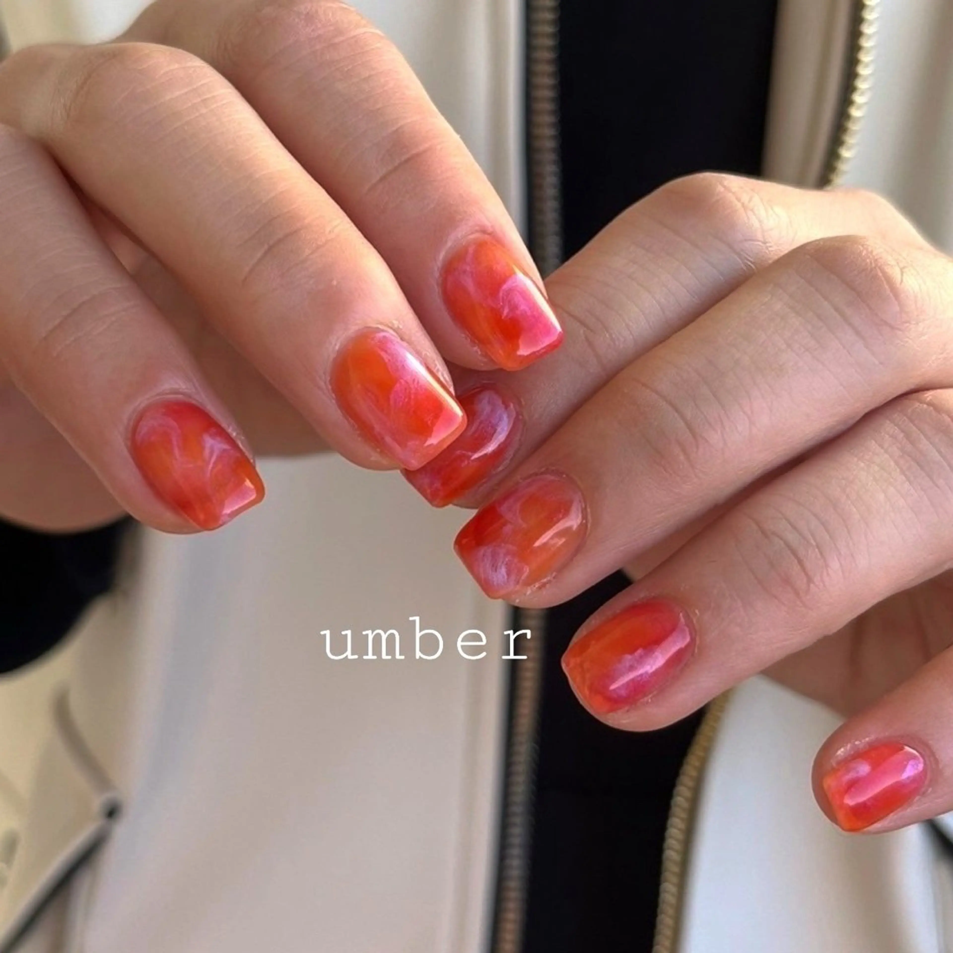 ネイル ハンドネイル umber 三茶1分のネイルデザイン