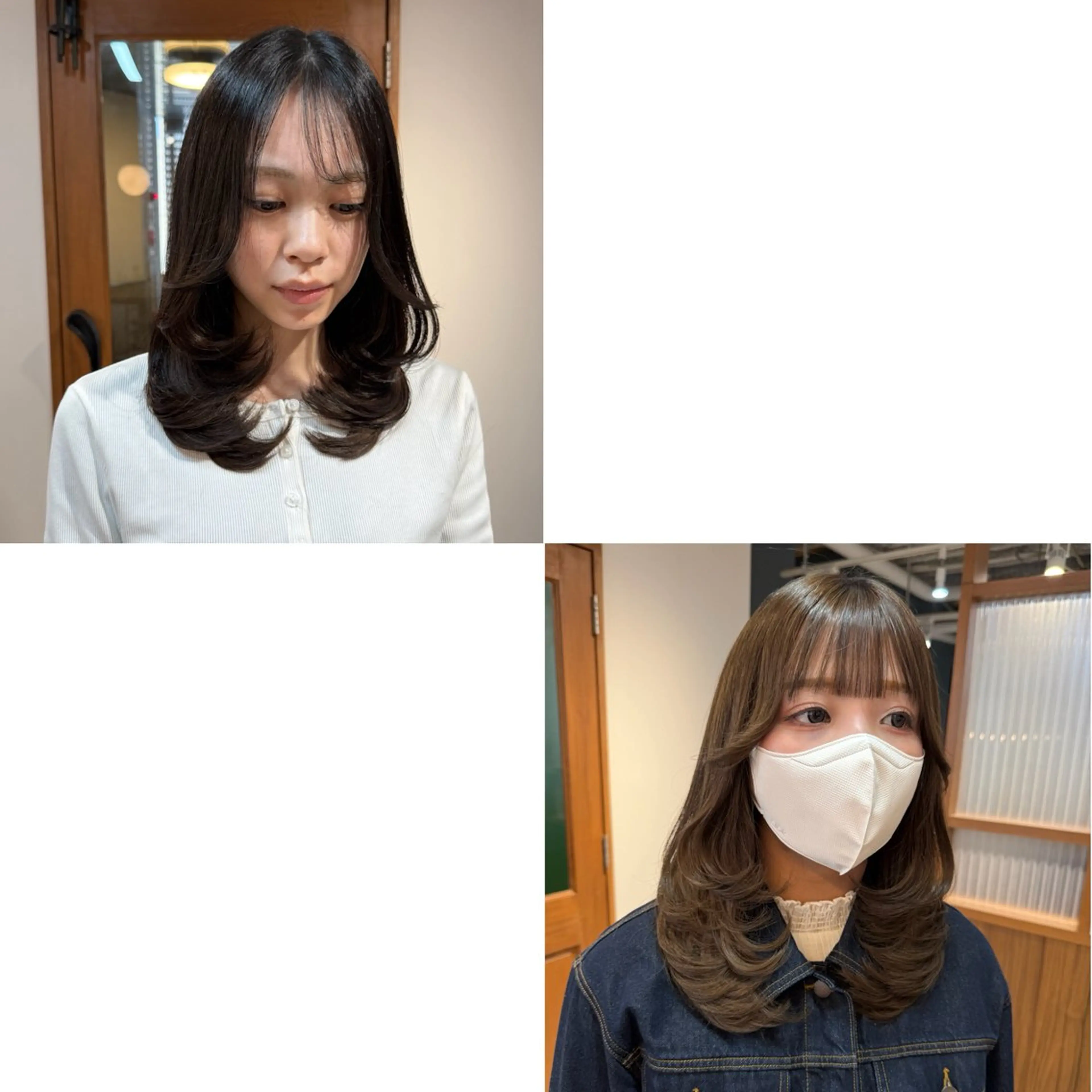 ミディアム カラー ミディアムレイヤー レイヤーカット カット ヘアカラー 🎀夏秋/レイヤー/ 透明感カラー🎀のヘアスタイル