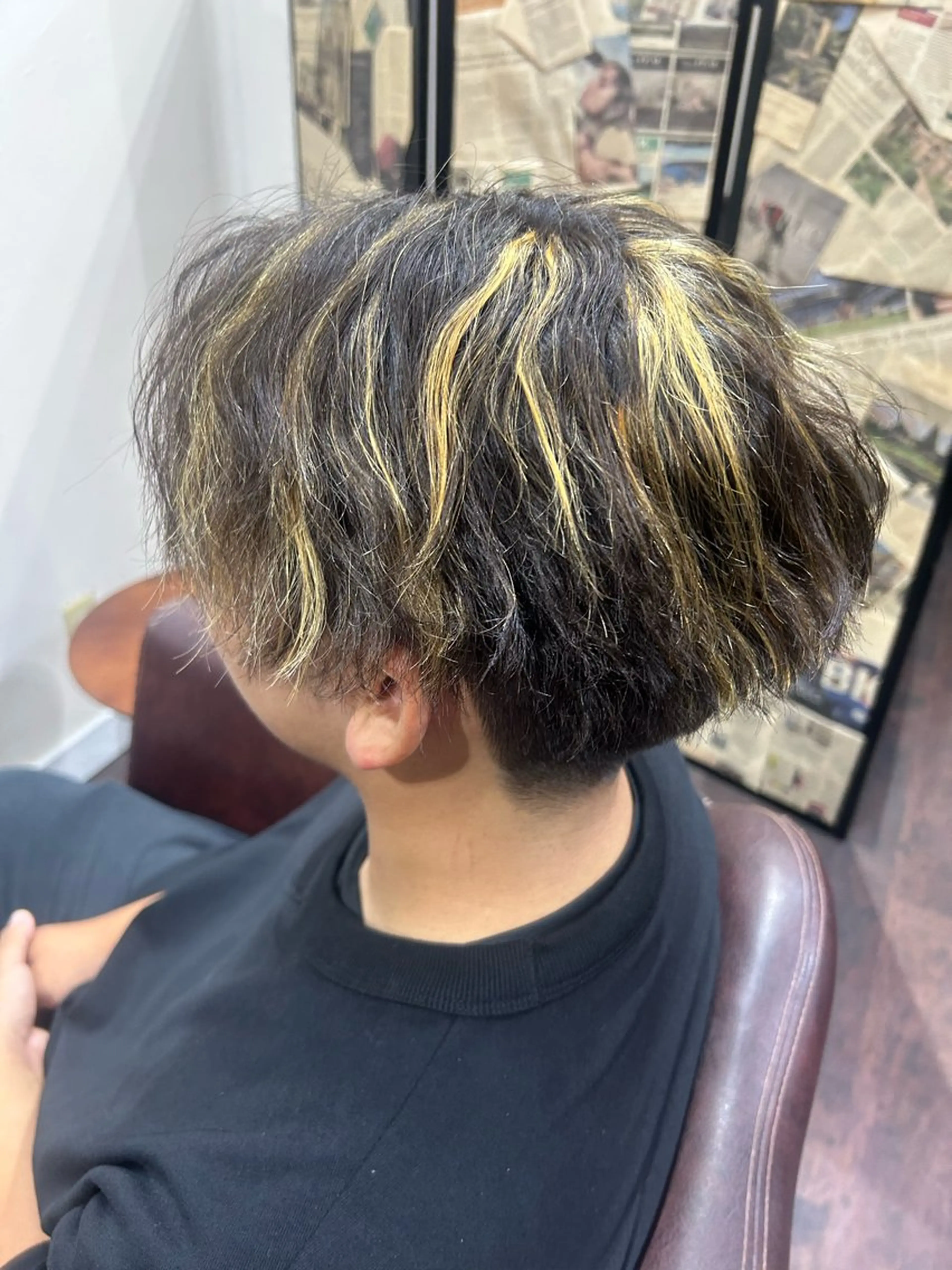 カラー パーマ メンズ カット ヘアカラー パーマ ルートプラス所属・✄﻿メンズ特化型で 今っぽくカッコよく✄のヘアスタイル