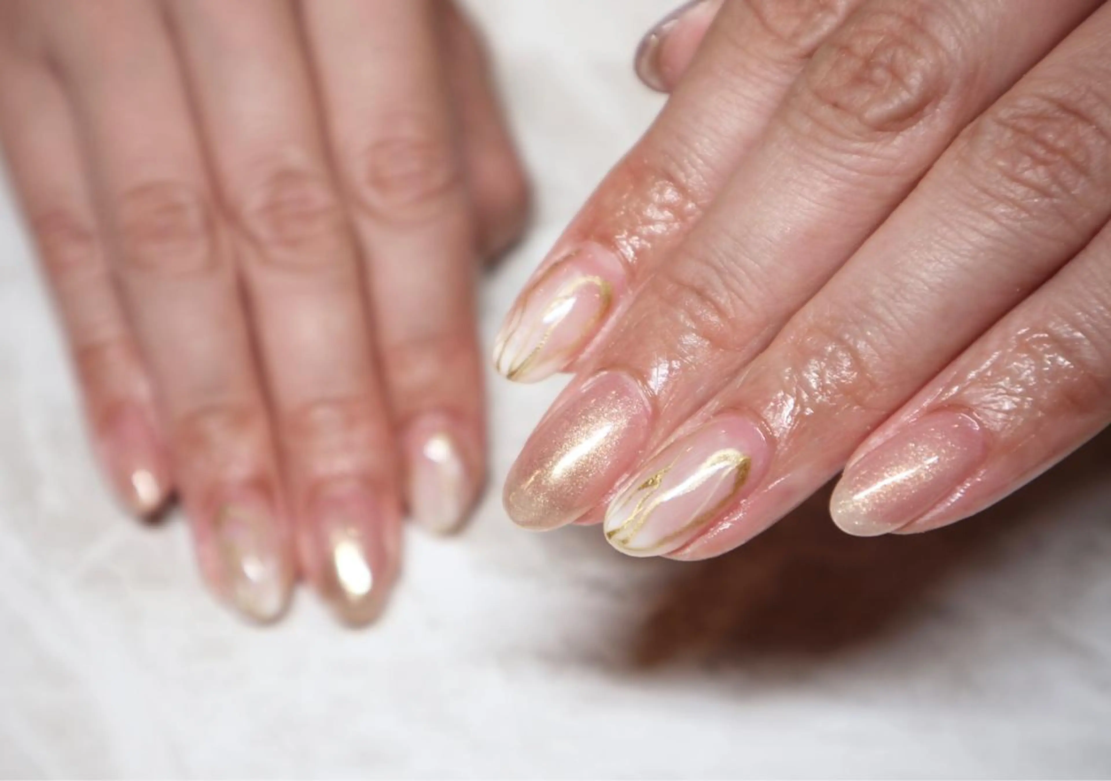 ネイル スカルプネイル ショートネイル ハンドネイル 小河 仁美のネイルデザイン