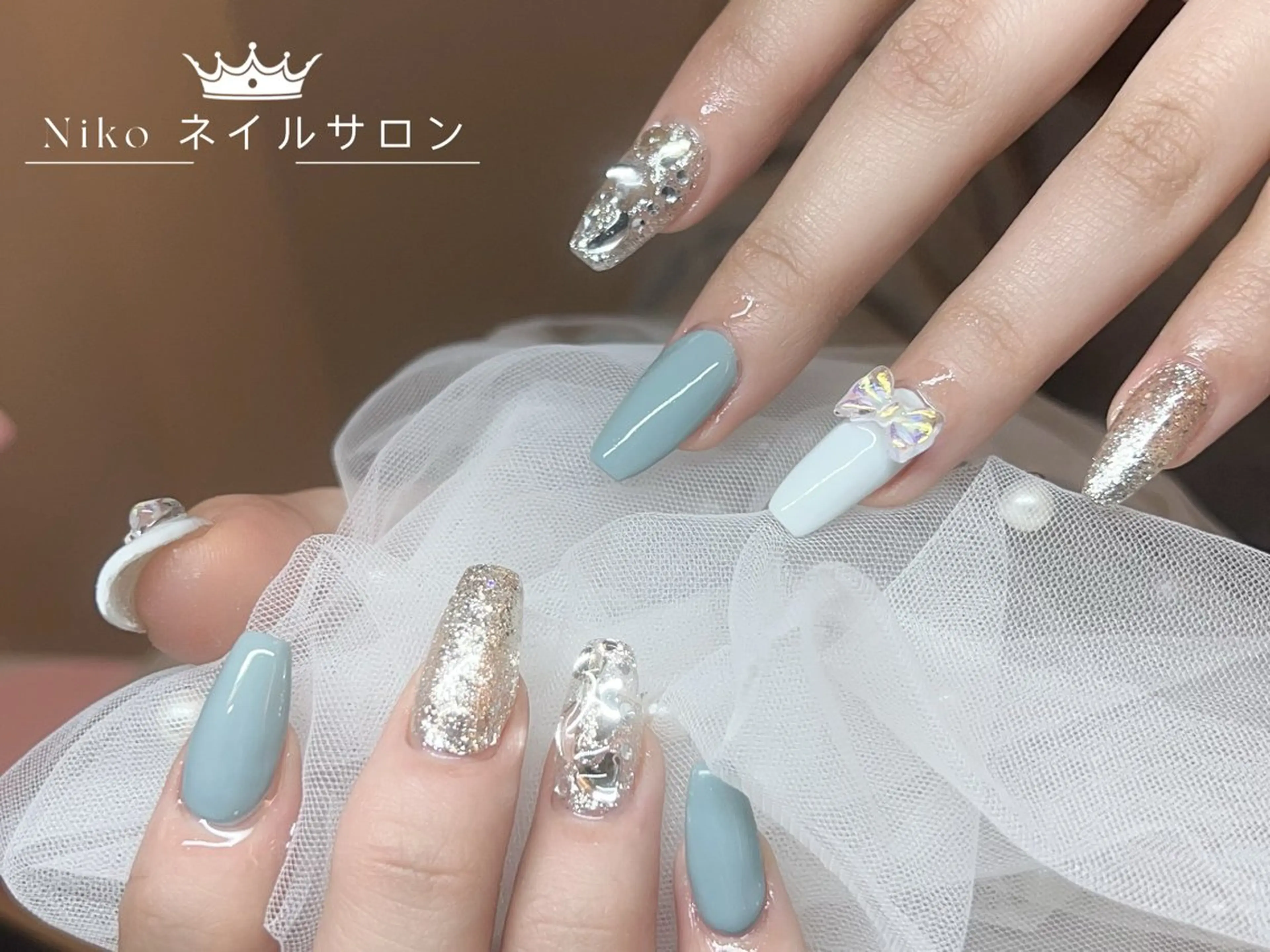 ネイル 長さ出し フットネイル フレンチネイル ジェルネイル 韓国ネイル Niko nailサロンのネイルデザイン