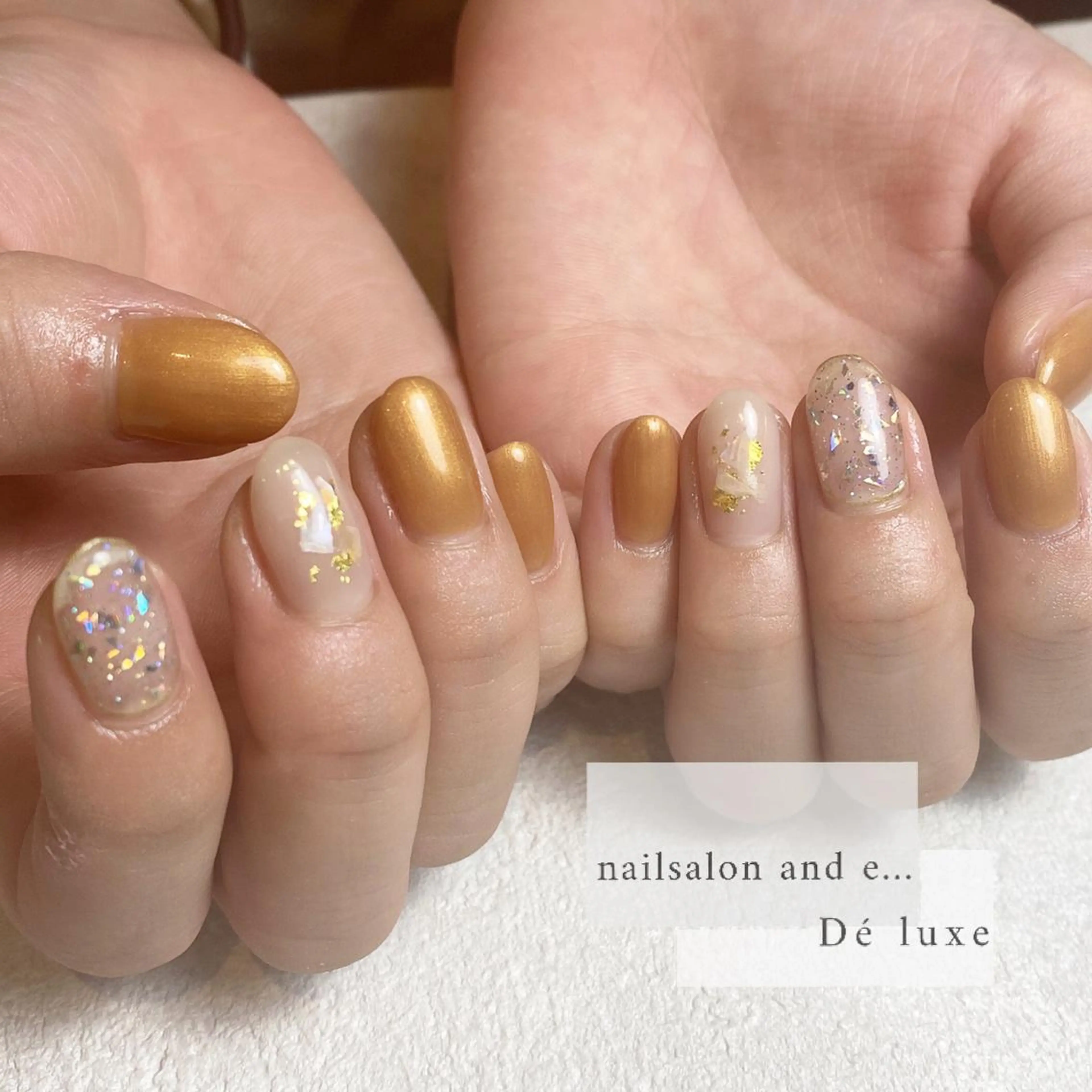 ネイル ジェルネイル キラキラネイル ミラーネイル ニュアンスネイル オフィスネイル nailsalon mur.のネイルデザイン