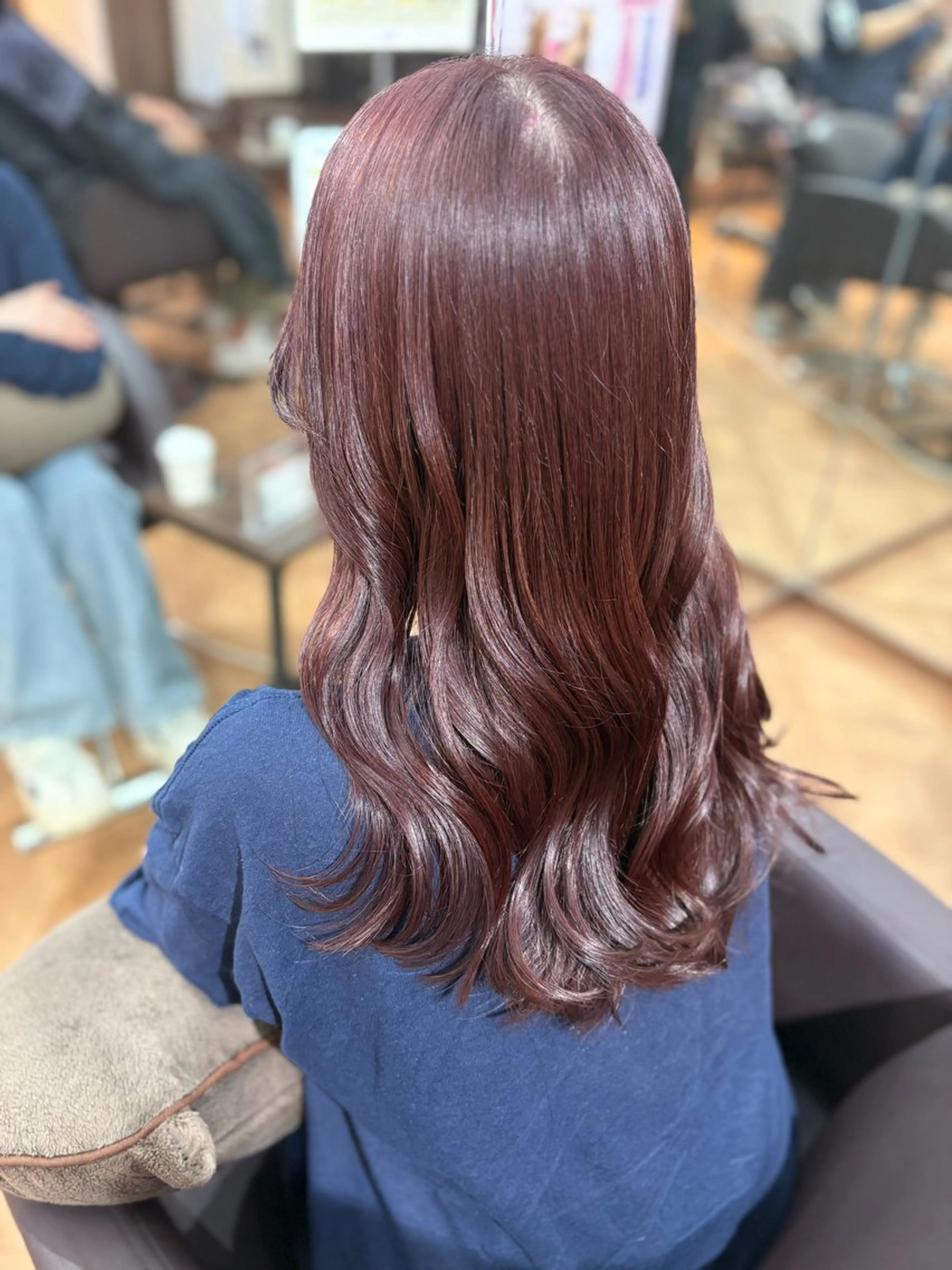 ロング カラー カシス ピンクカラー 🍒Ayana🍒 艶カラー🍒のヘアスタイル