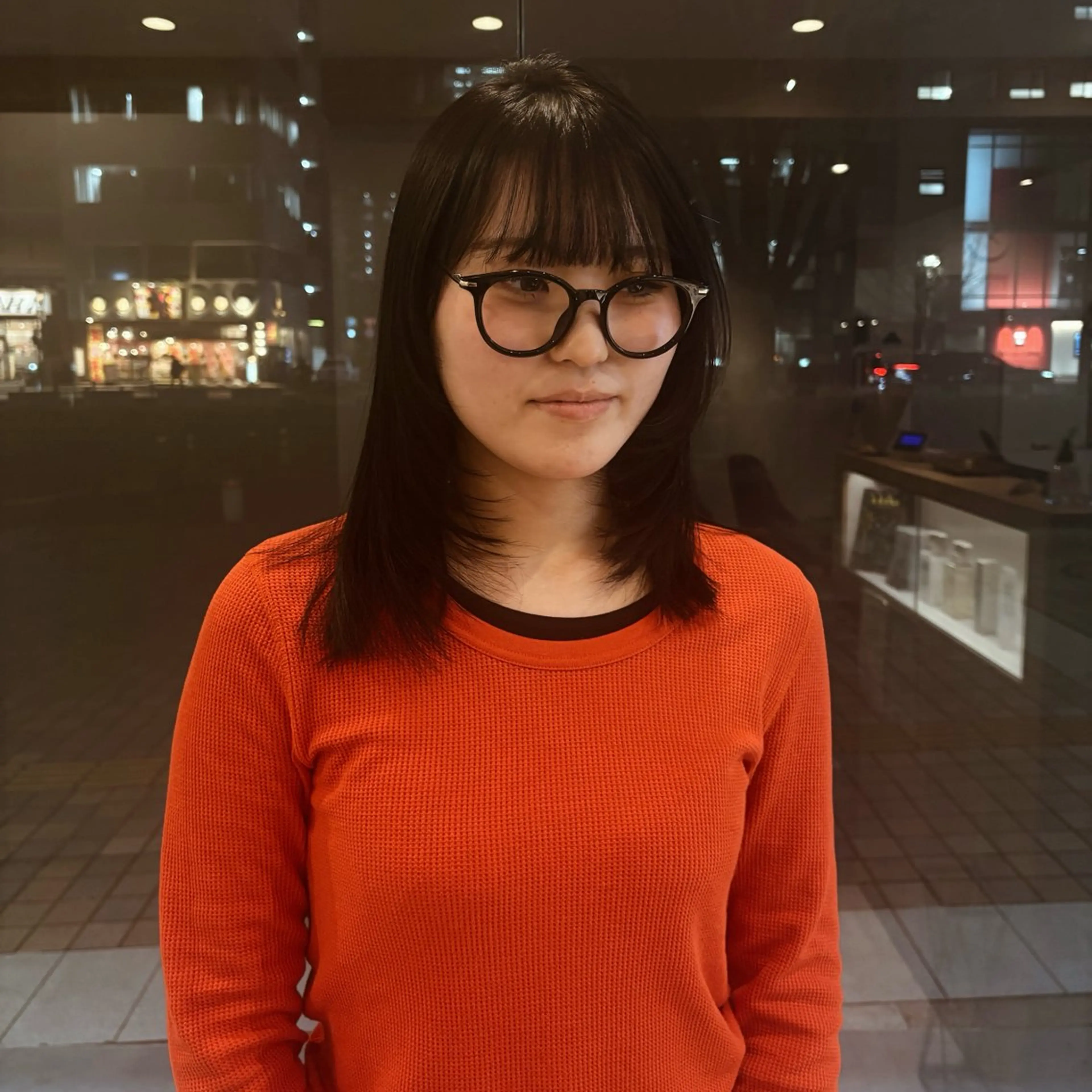 ミディアム カット 【benji】 rena satouのヘアスタイル