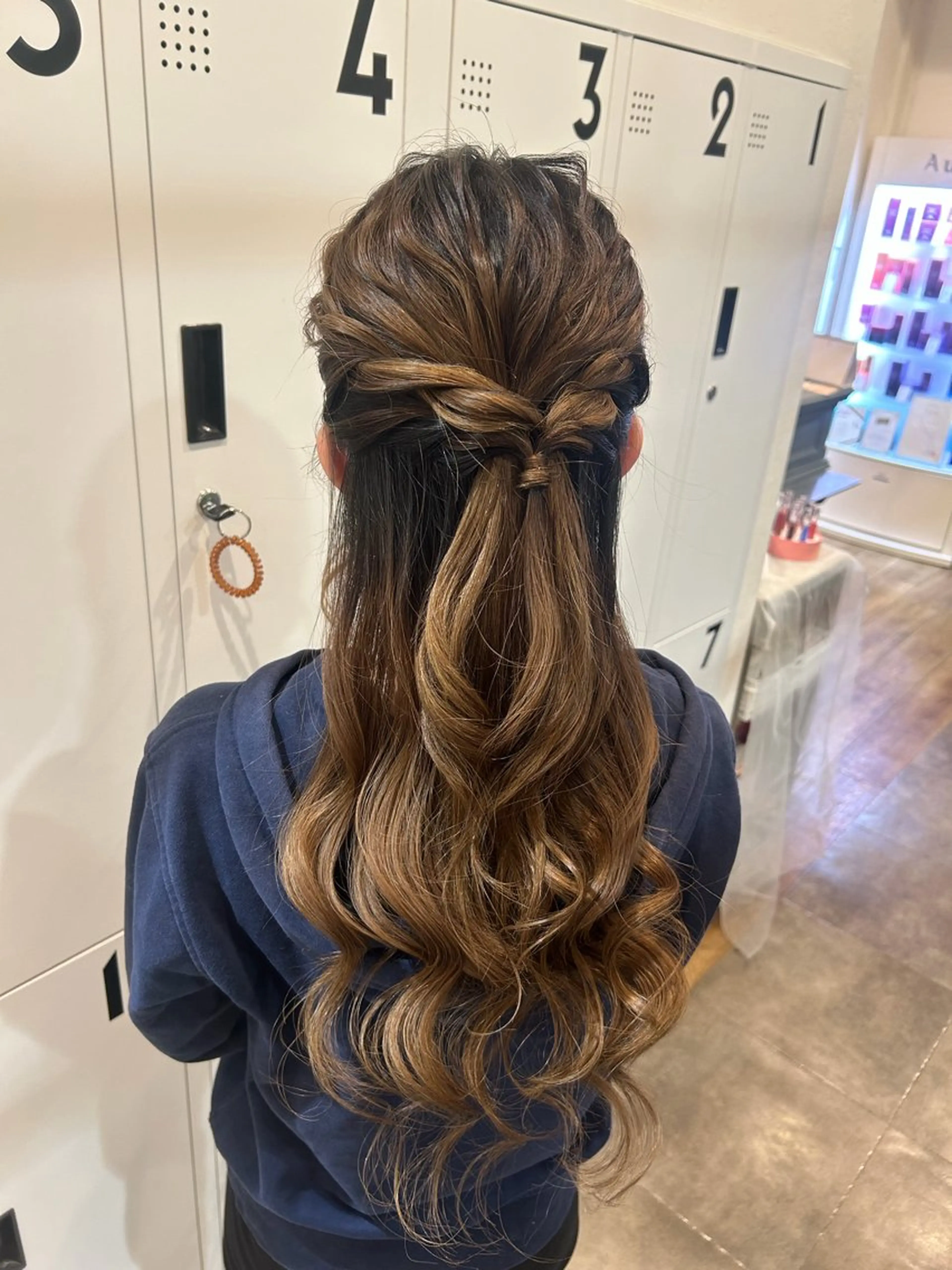 ヘアアレンジ ハーフアップ ヘアセット mai /attraのヘアスタイル