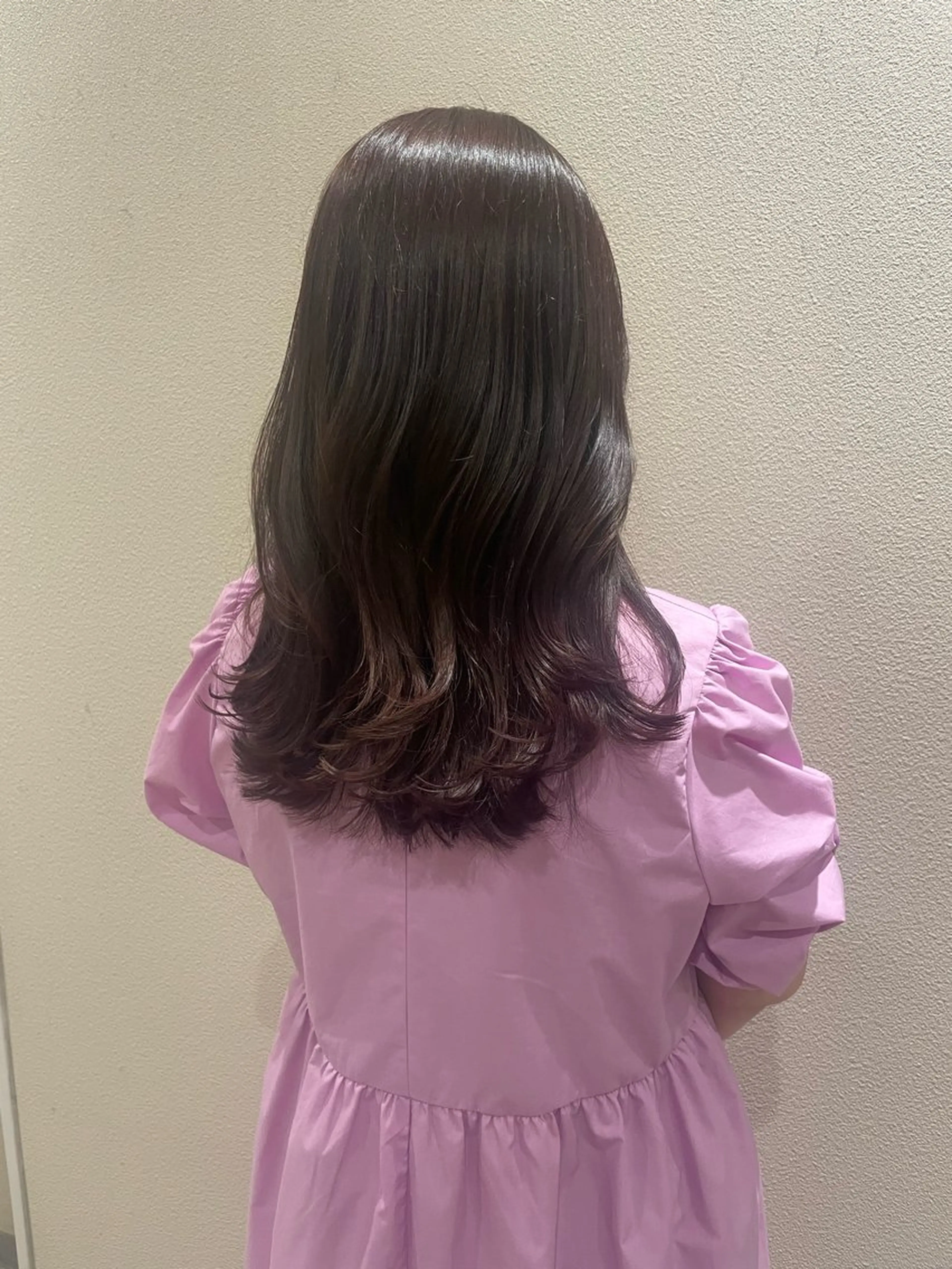 セミロング カラー 🫧透明感カラー🫧 古川穂果のヘアスタイル