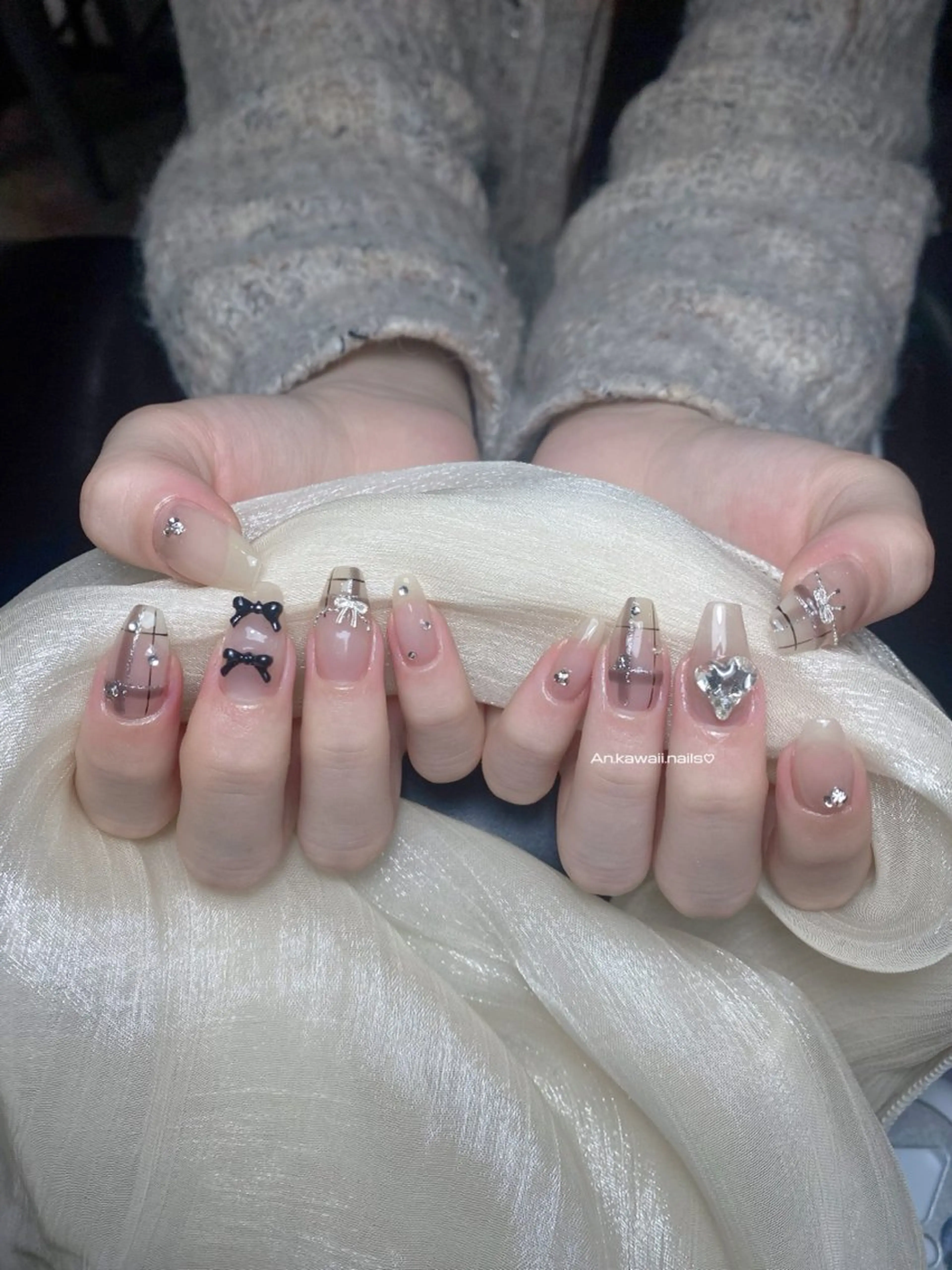 ネイル 韓国ネイル ワンホンネイル Kawaii _Nailのネイルデザイン