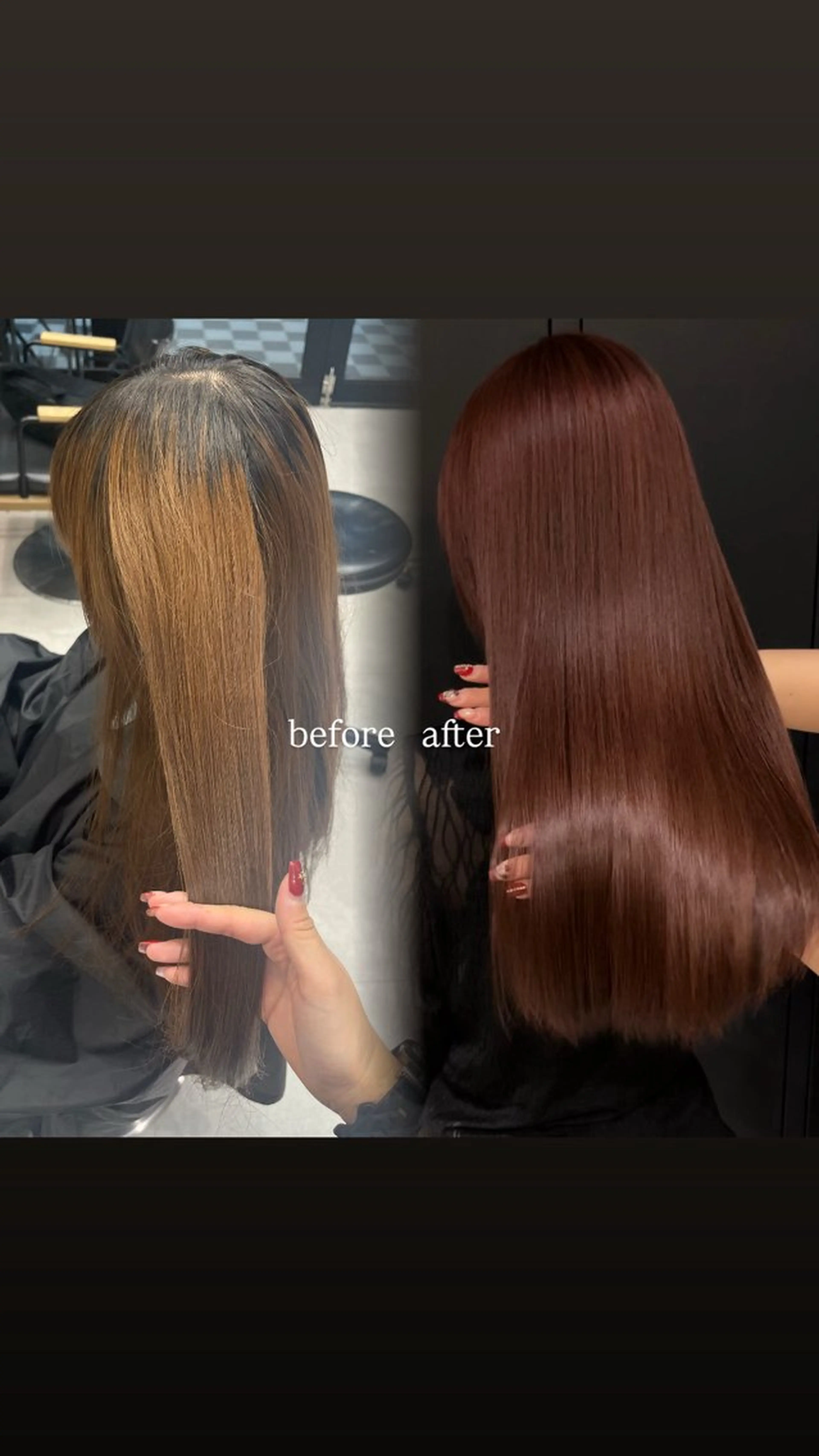 ワンカラー➕グロストリートメントの写真