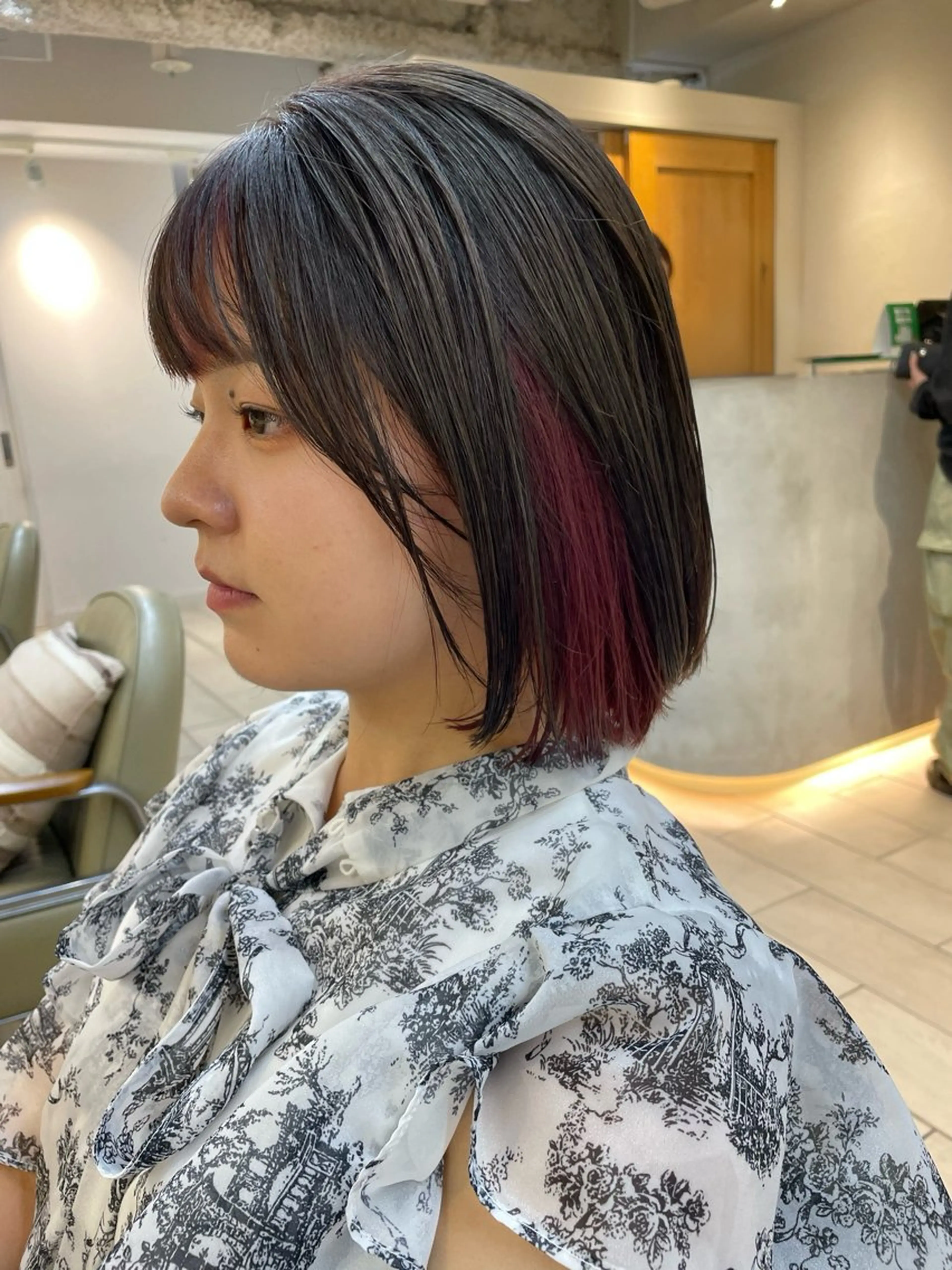 ショート カラー ベージュカラー 透明感カラー 韓国風カラー ラベンダーカラー ラベンダーピンク ヘアカラー 樋口 将輝のヘアスタイル