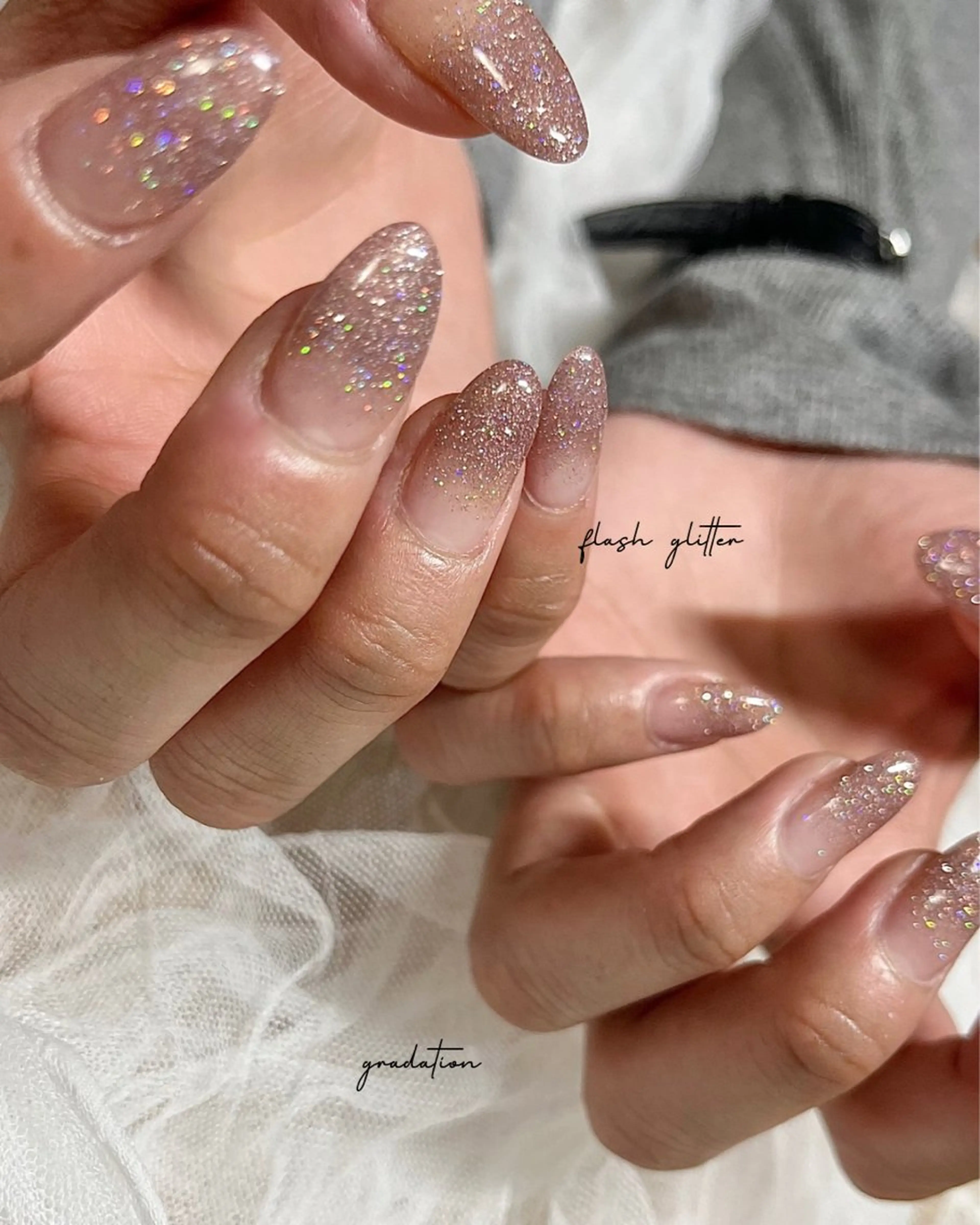 《ご新規様限定》定番ラメグラデーション ¥3500の写真