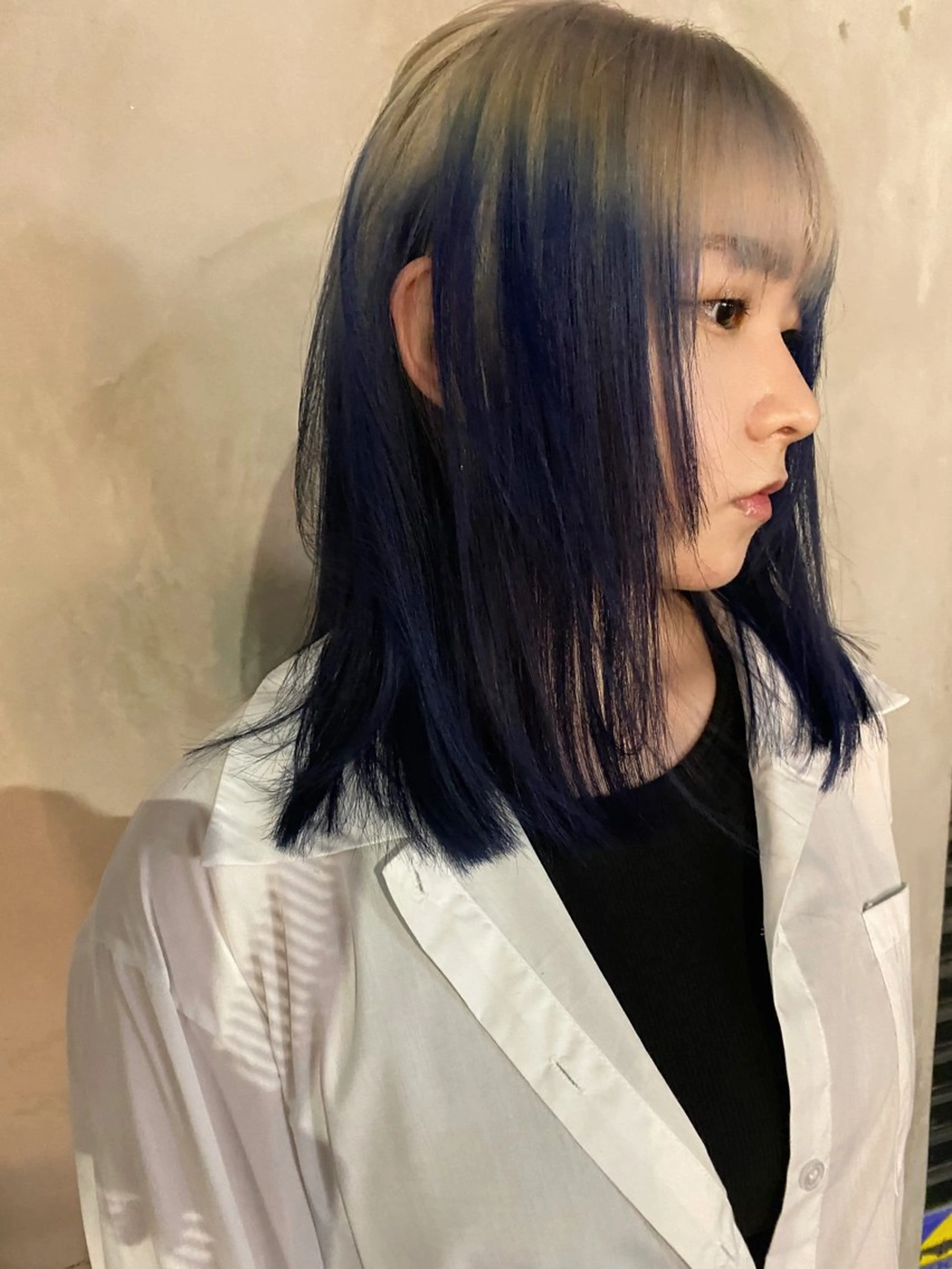 ミディアム ヒラカホ/ ブリーチ/似合わせのヘアスタイル