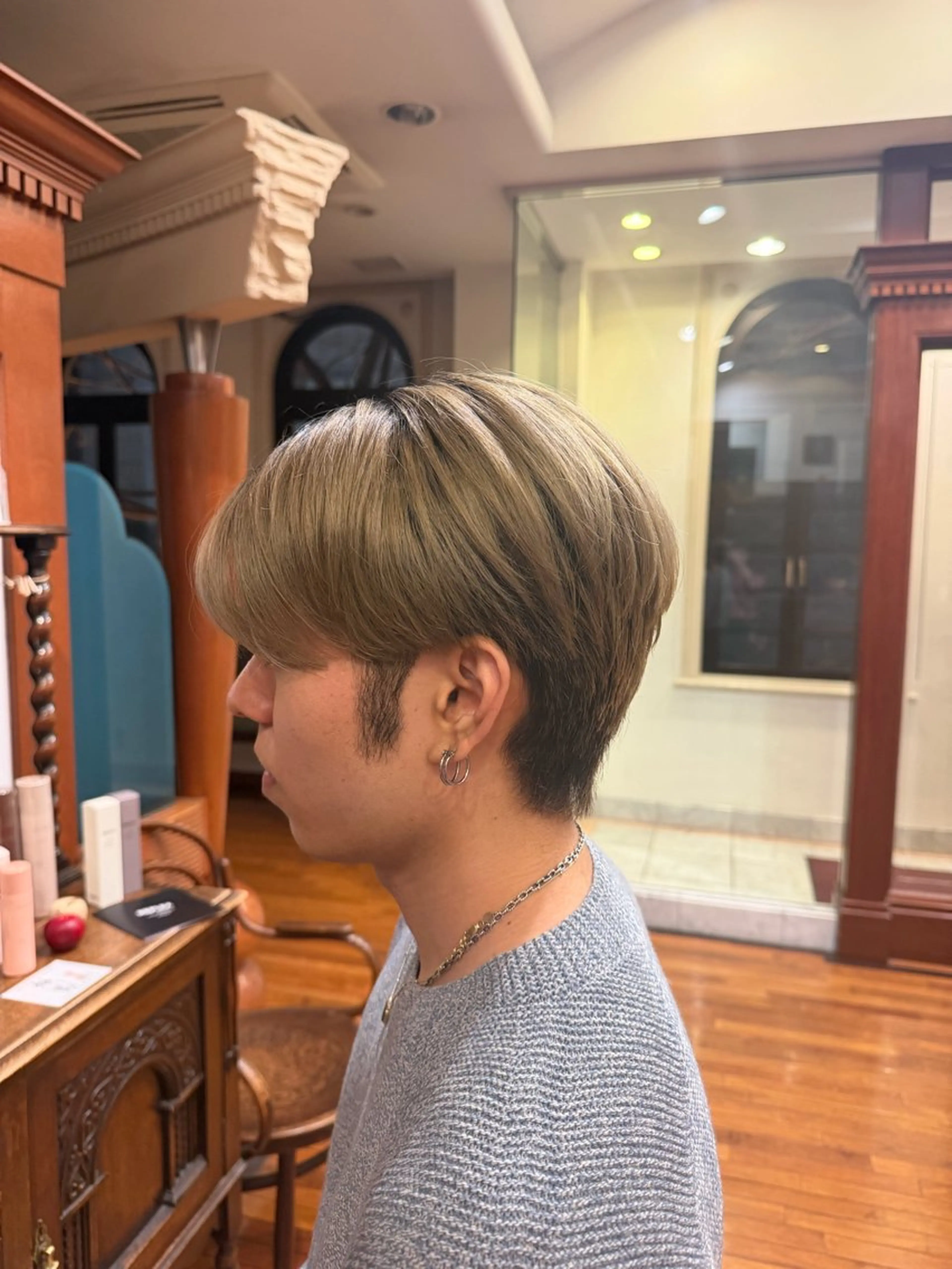 メンズ マッシュ 中条 元優のヘアスタイル