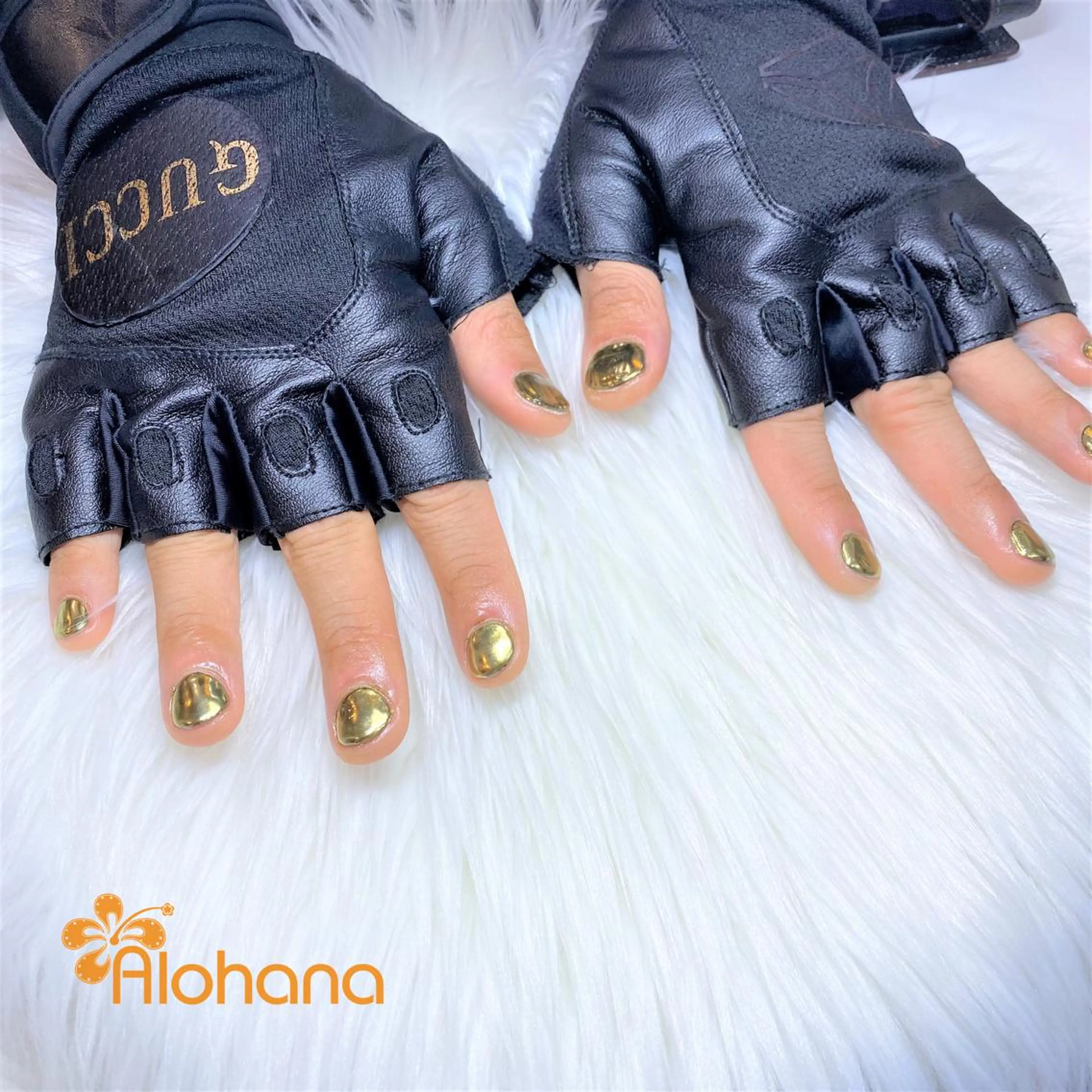 メンズ ネイル ミラーネイル Alohana Minaのネイルデザイン
