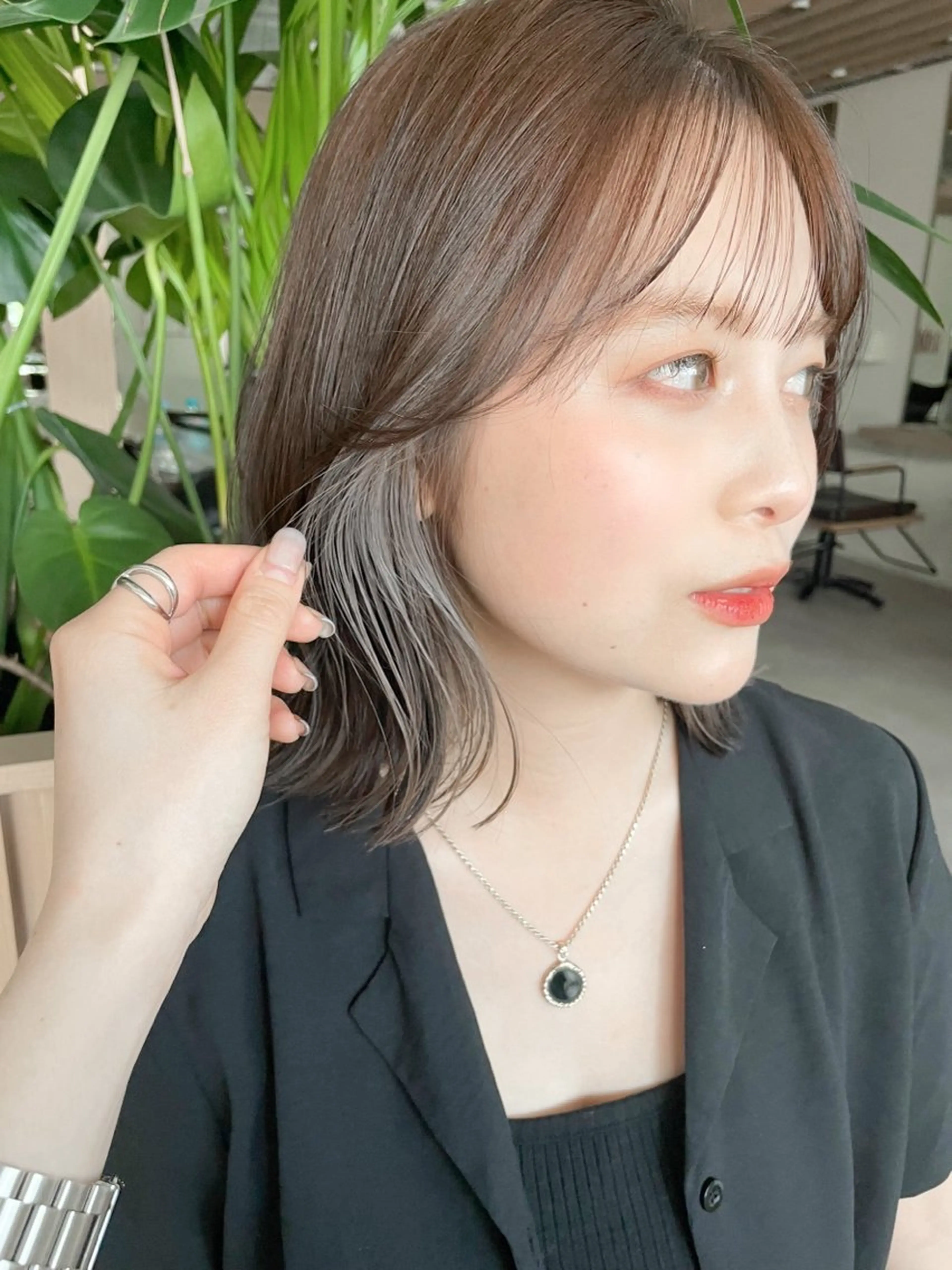 ミディアム カラー Agnos 青山/ saya🌼のヘアスタイル