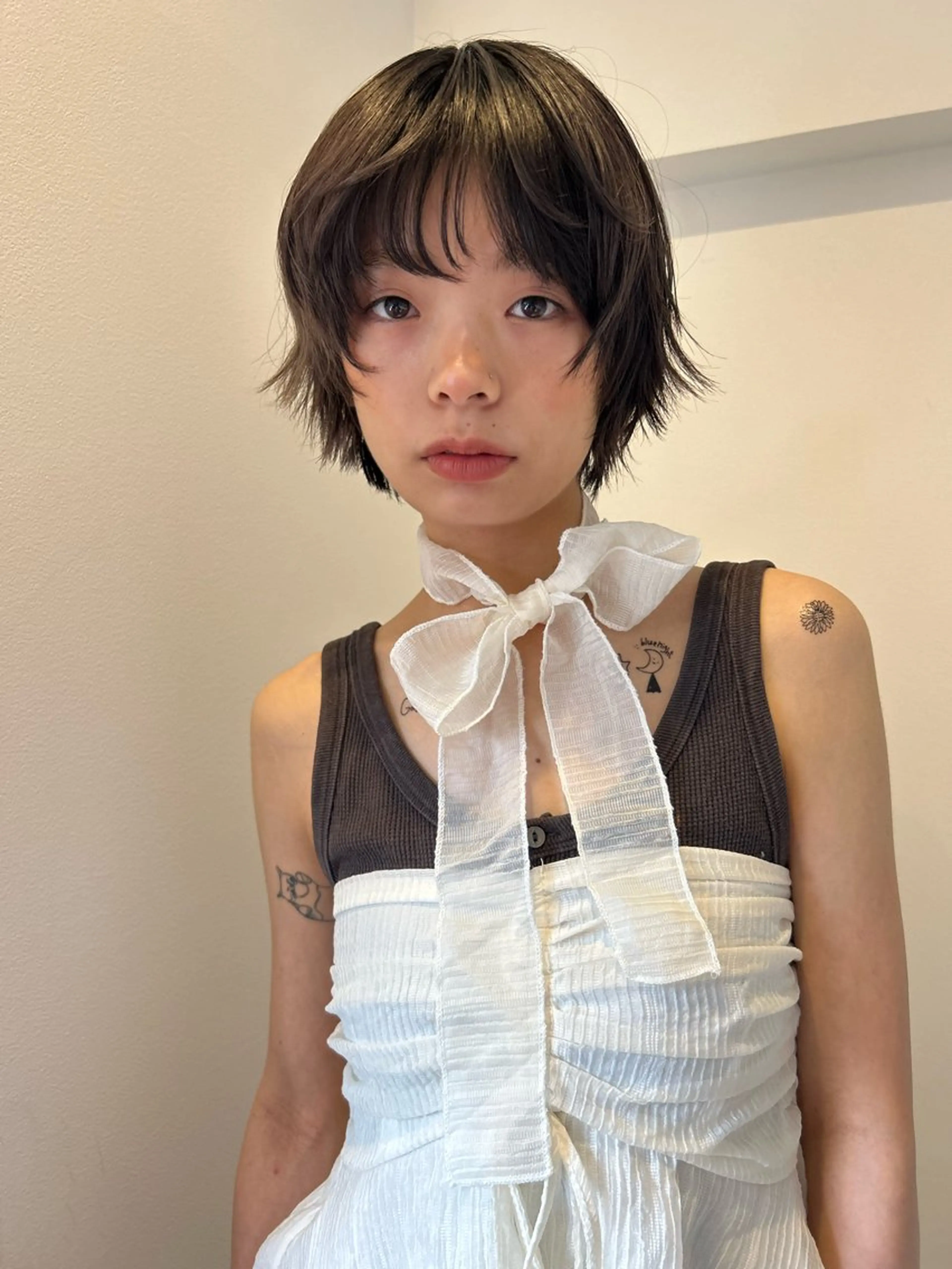 ショート ショートヘア 外ハネヘア トリートメント taoka ayaのヘアスタイル
