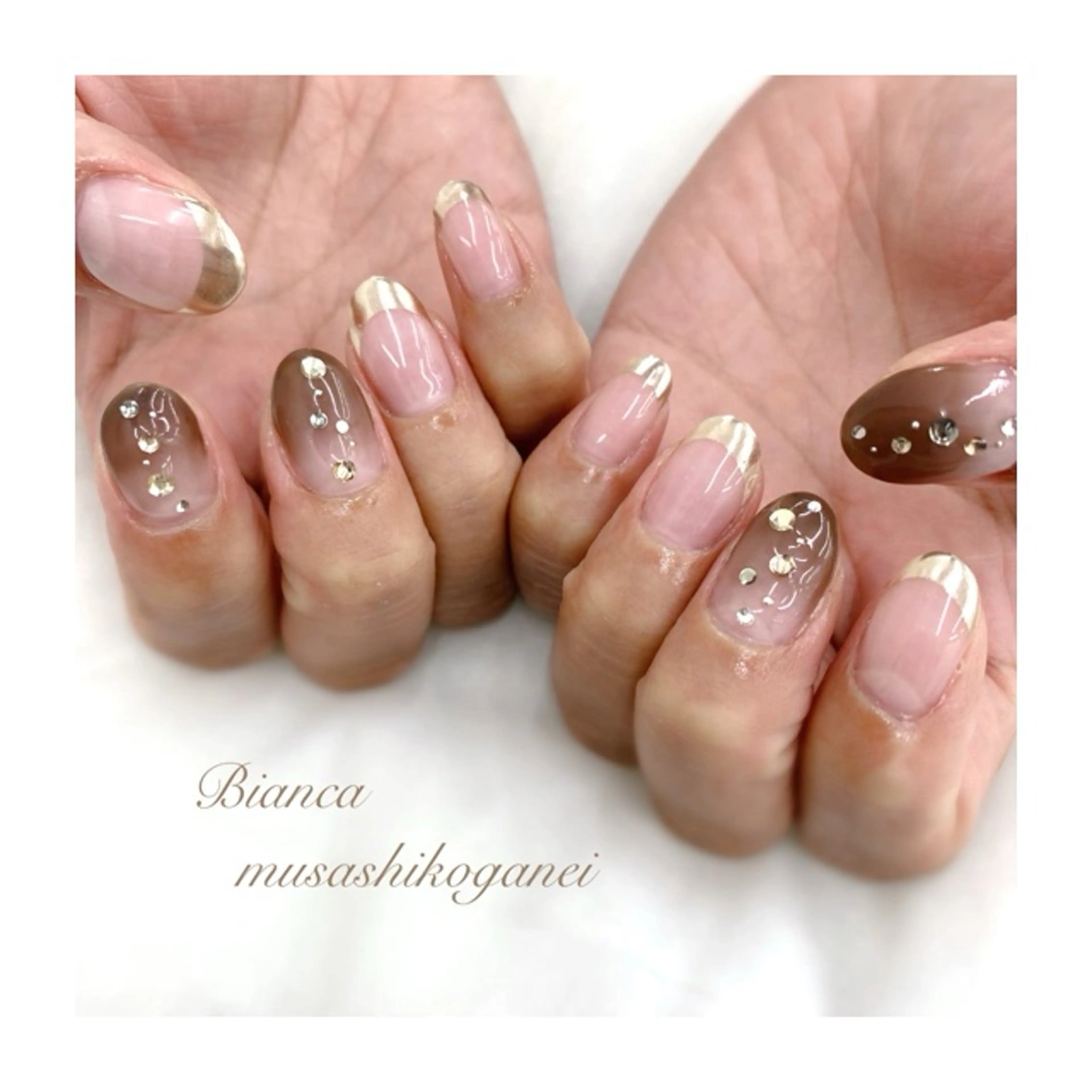 ネイル ハンドネイル Bianca 武蔵小金井　しぎはらのネイルデザイン