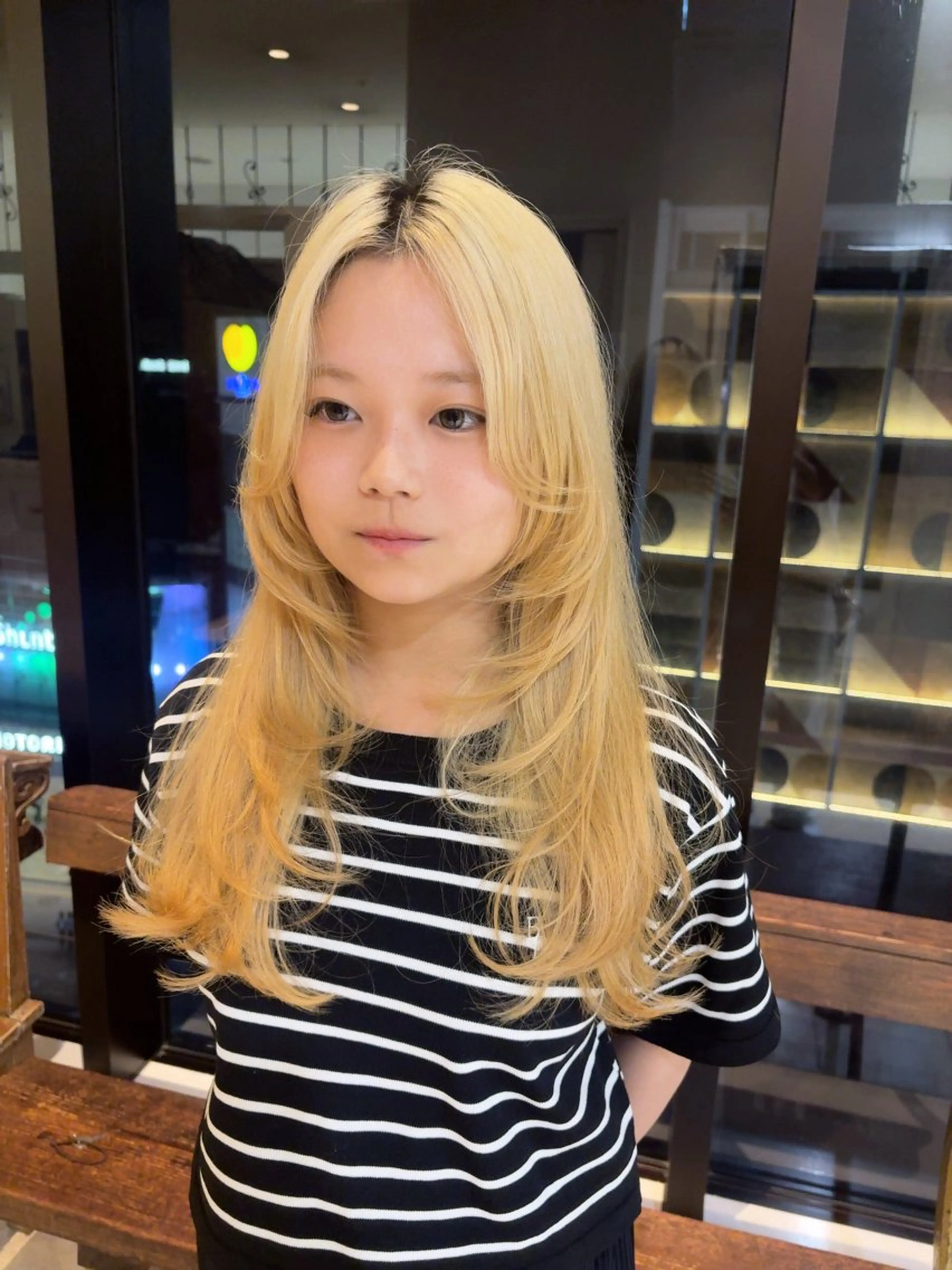 ロング ✨艶髪／透明感カラー ミユ💜のヘアスタイル