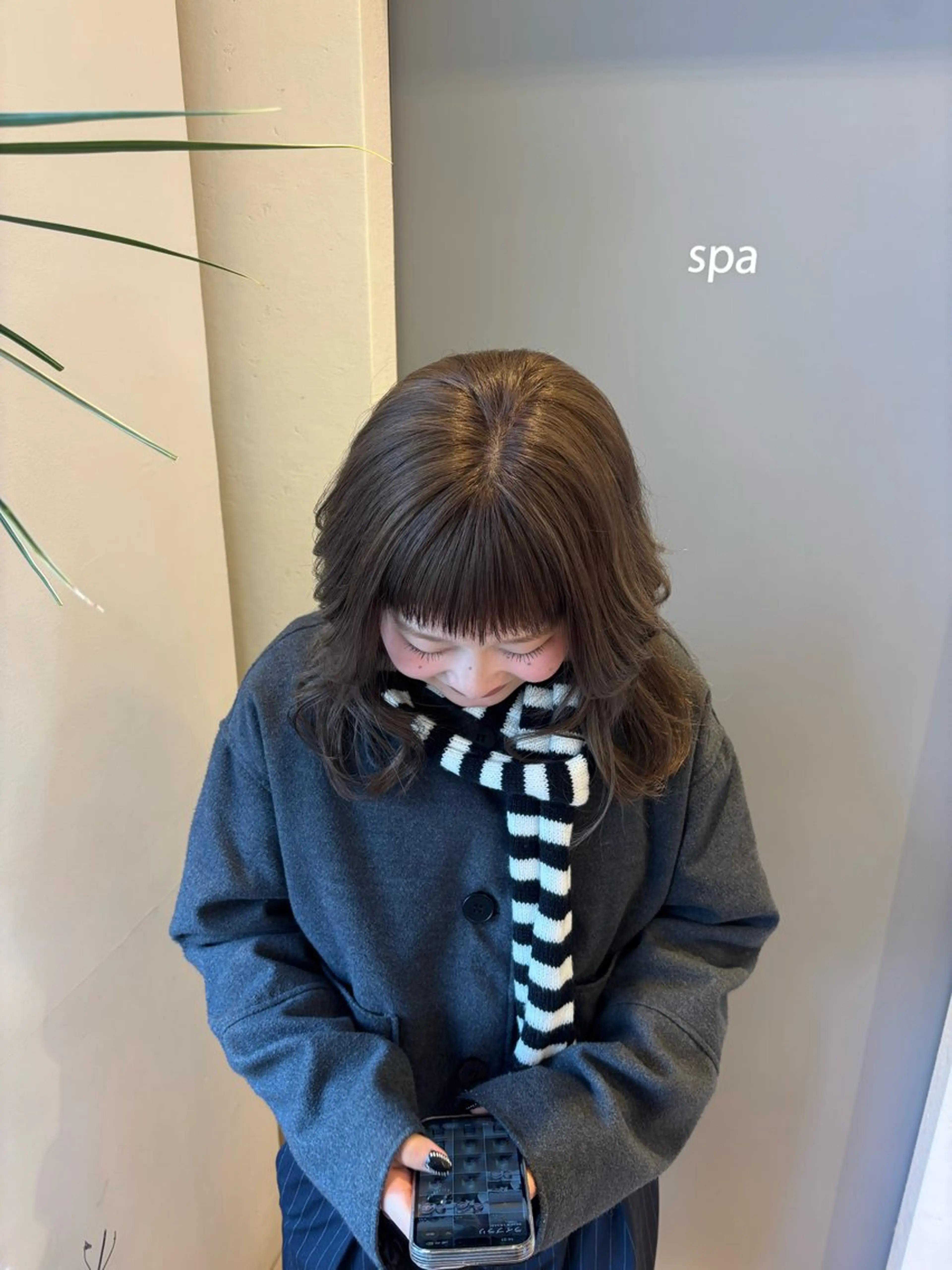 セミロング カラー 坂本 桃花のヘアスタイル