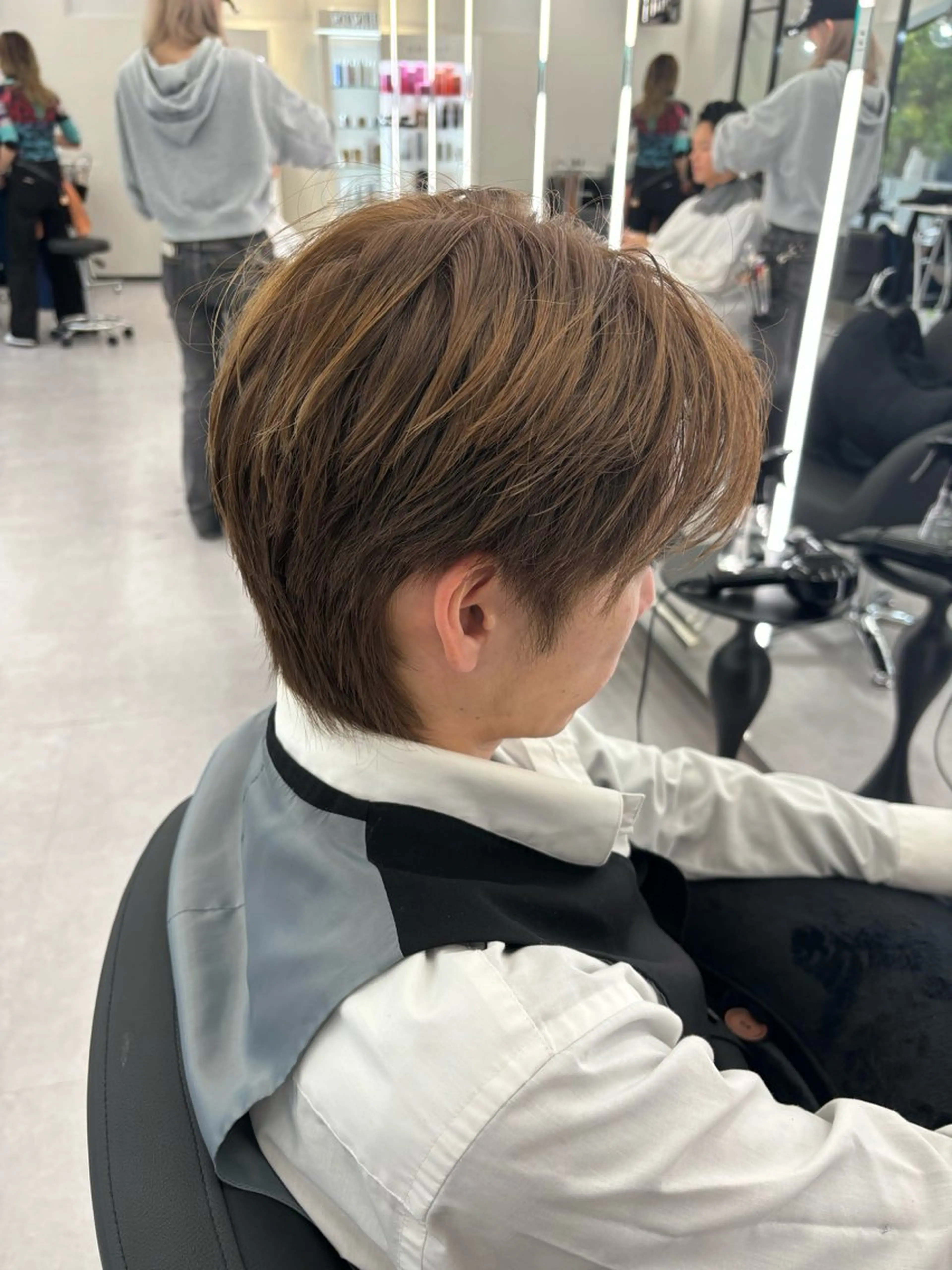 カラー メンズ フェザーパーマ メンズパーマ メンズ縮毛矯正 高森蓮のヘアスタイル