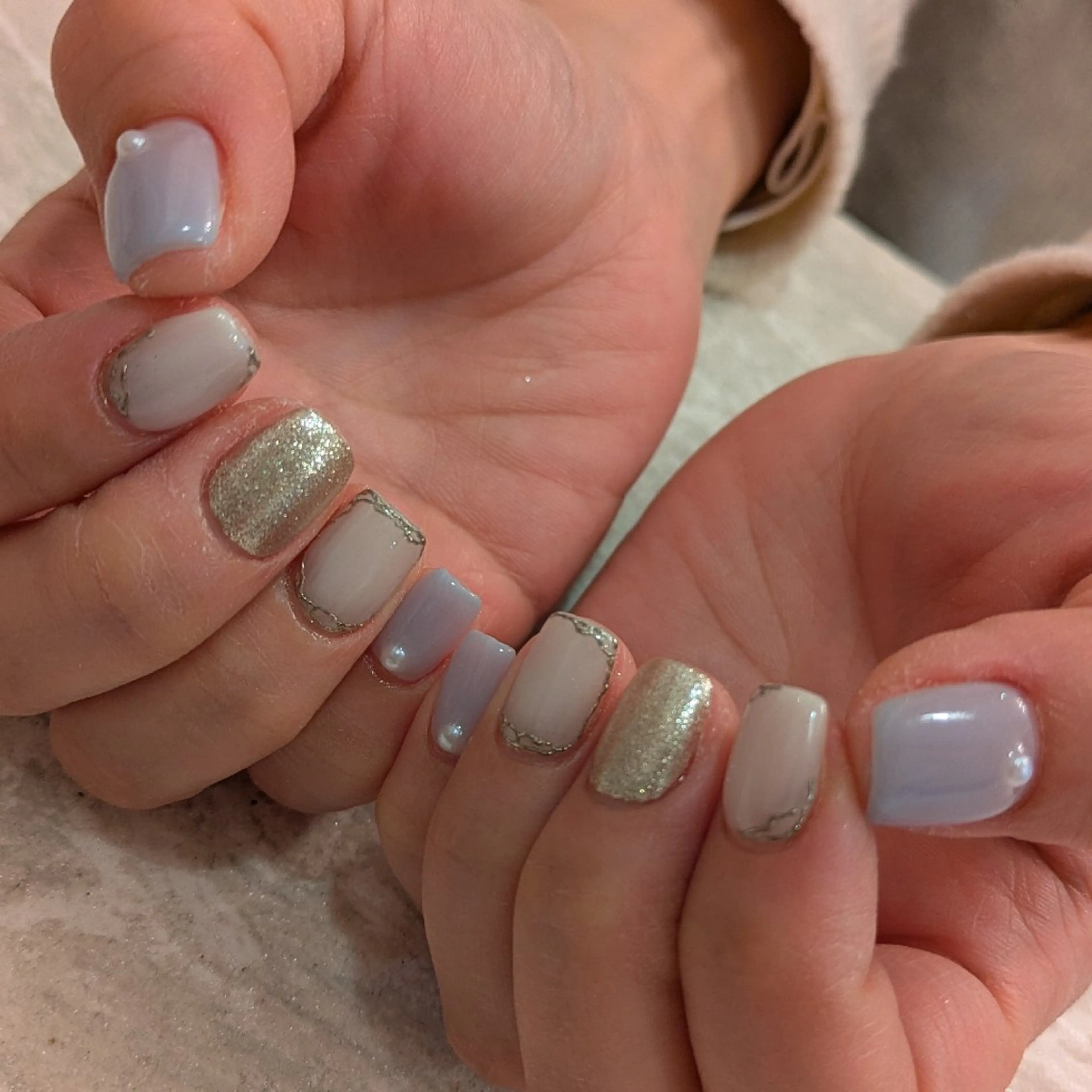 ネイル 冬ネイル ジェヌインネイル 河内のネイルデザイン