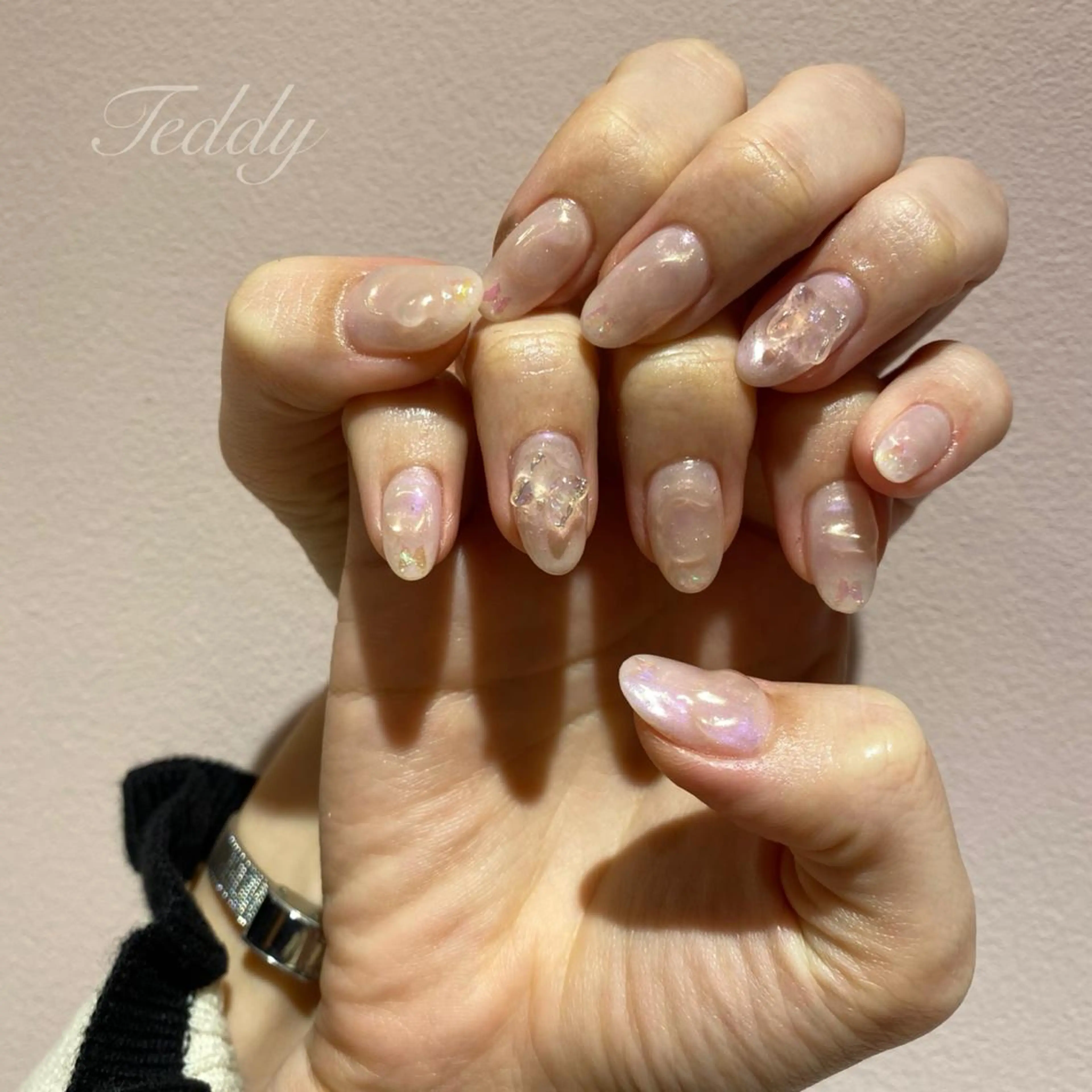 ネイル 氷ネイル・うるうるネイル ERINA ♥のネイルデザイン