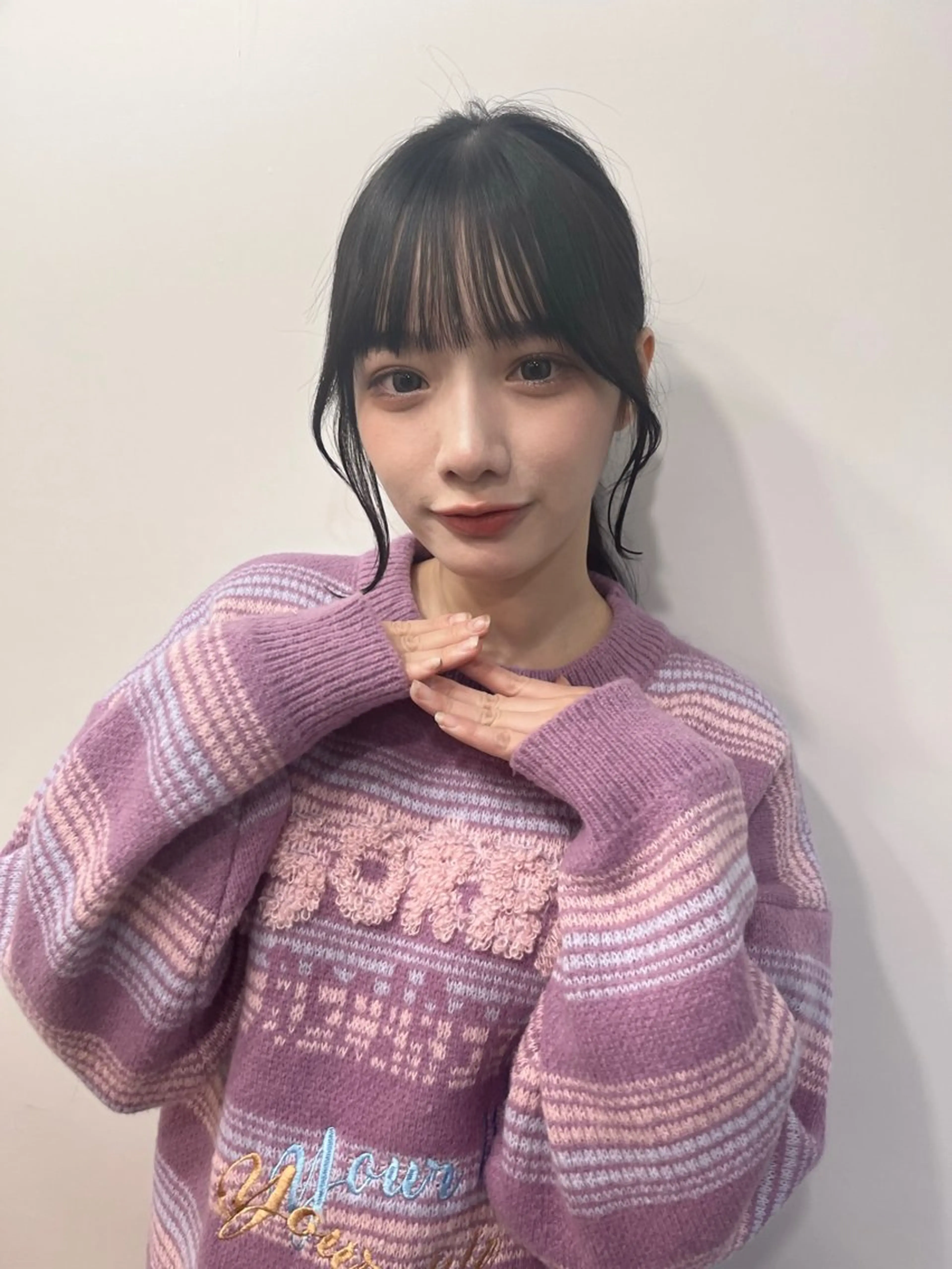 セミロング カラー 韓国風ヘア 似合わせカット 小顔カット 渋谷レイヤーカット❌ 縮毛矯正専門/武田涼のヘアスタイル