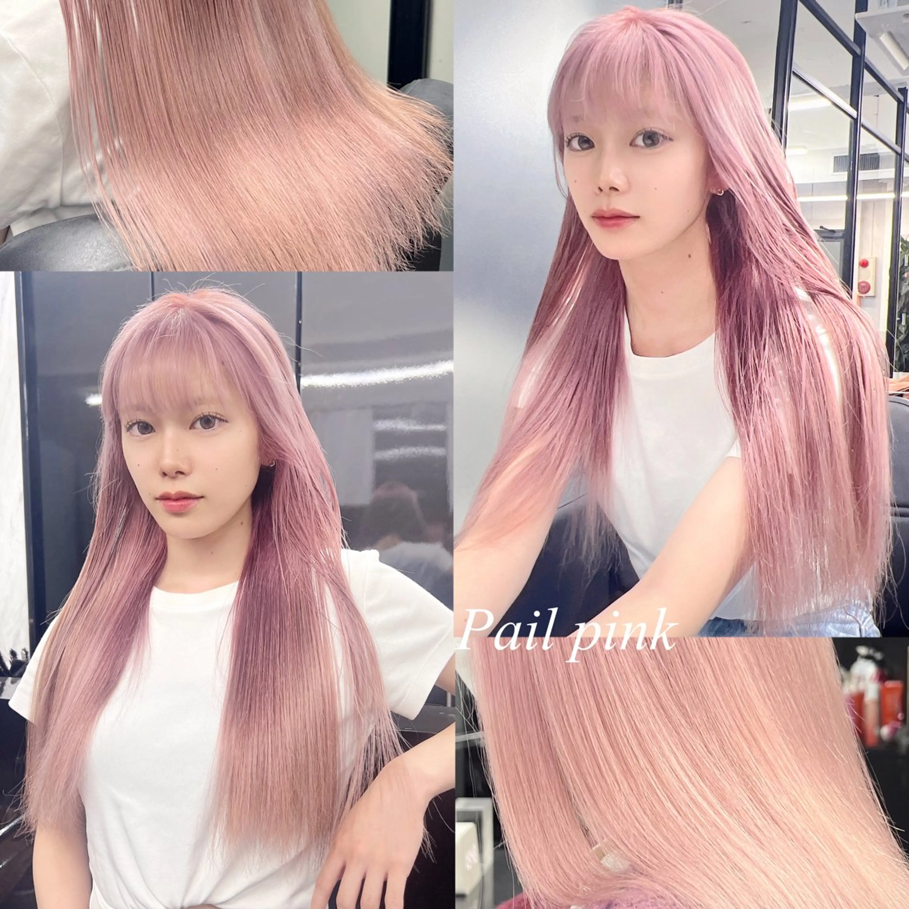 ロング カラー シールエクステ ハイトーンカラー エクステ シールエクステ特化 ハイトーン、NANAのヘアスタイル