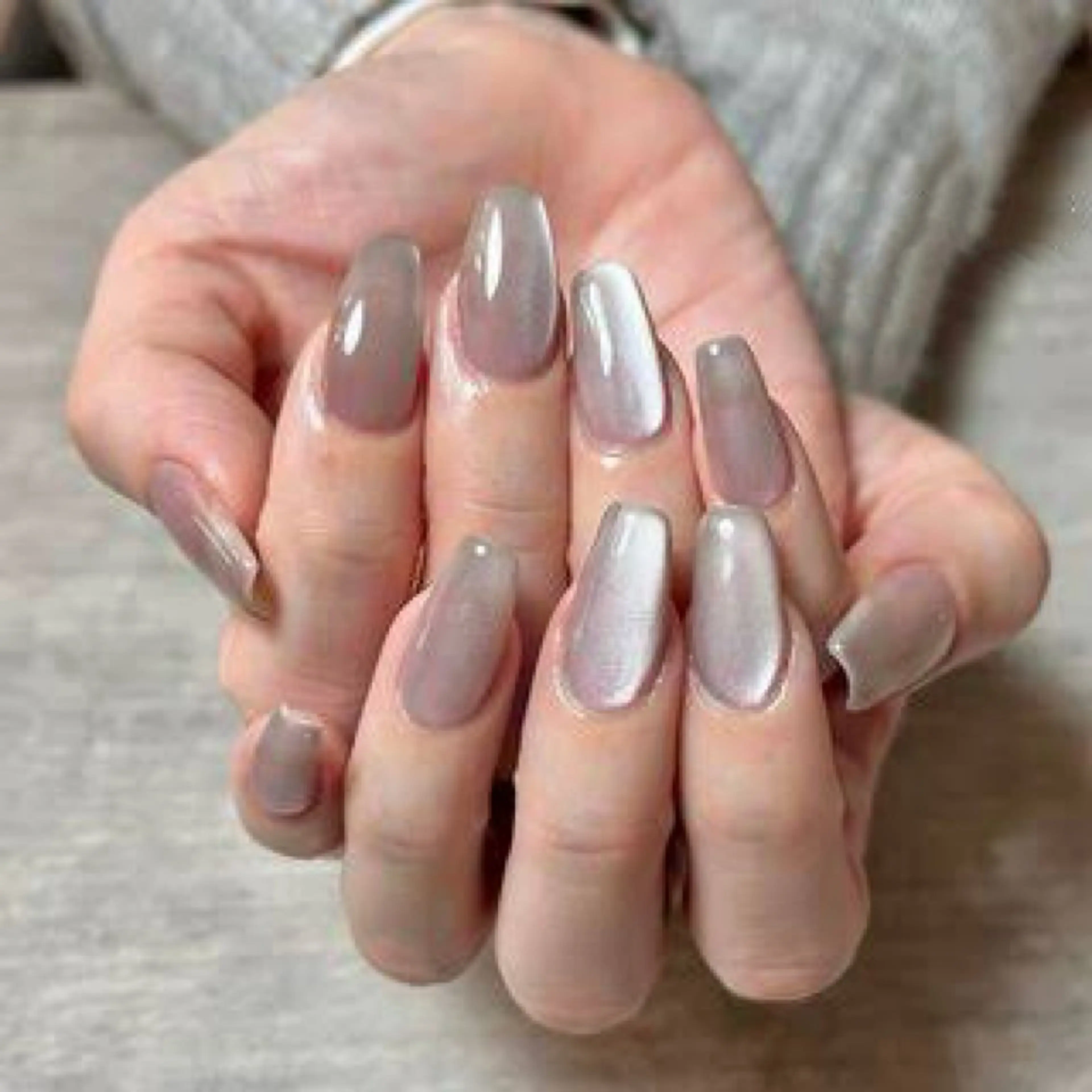 【練習モデル】自爪🎀マグネットワンカラー✨ハンドケア付きの写真