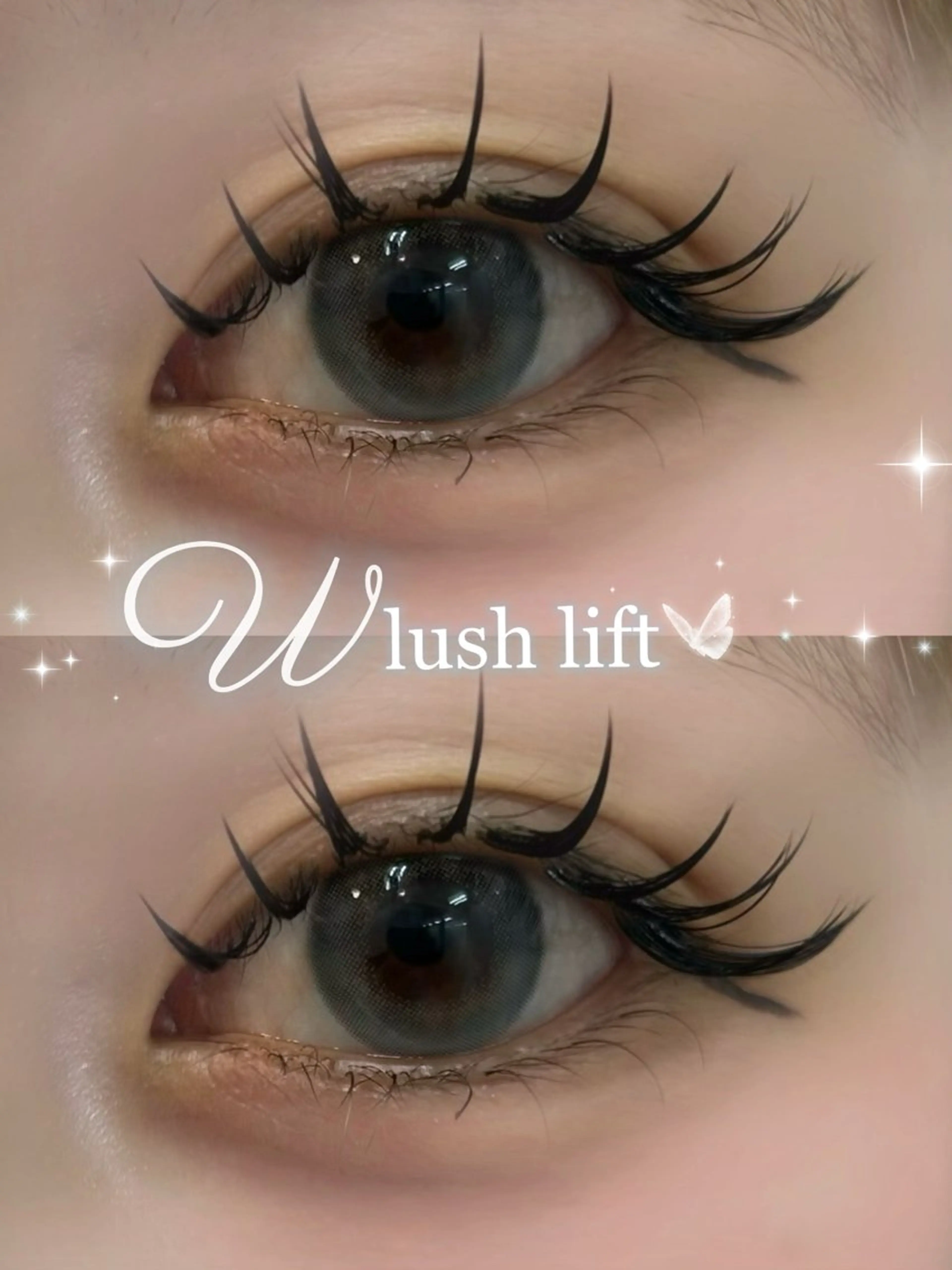 【ダブルラッシュorバインドロック】👀 100束✨️まつ毛を濃く見せたい方におすすめのメニュー⋆✦／フラットラッシュの写真