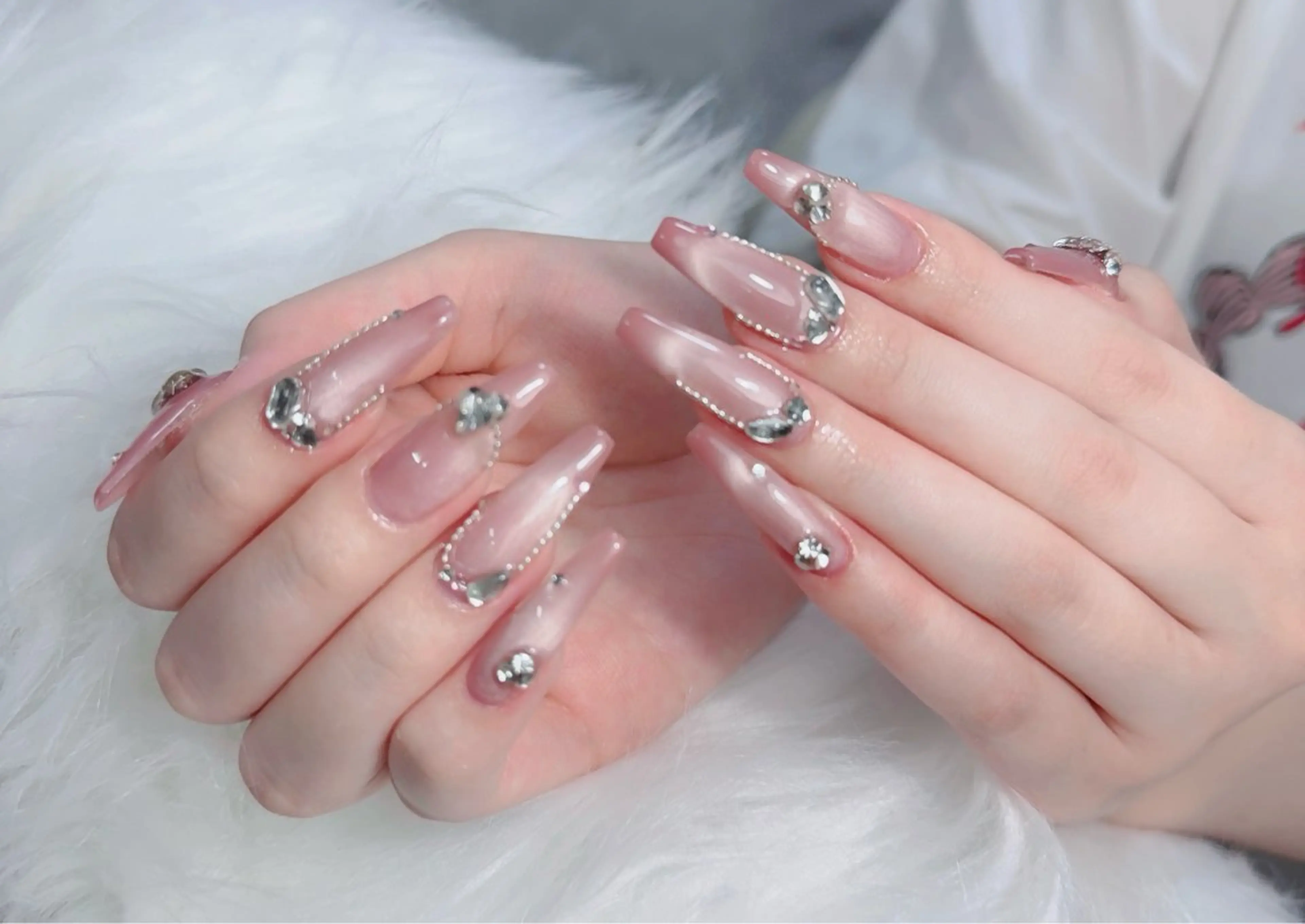 ネイル アートネイル フレンチネイル ジェルネイル 韓国ネイル マグネットネイル Lenie Nail Salonのネイルデザイン