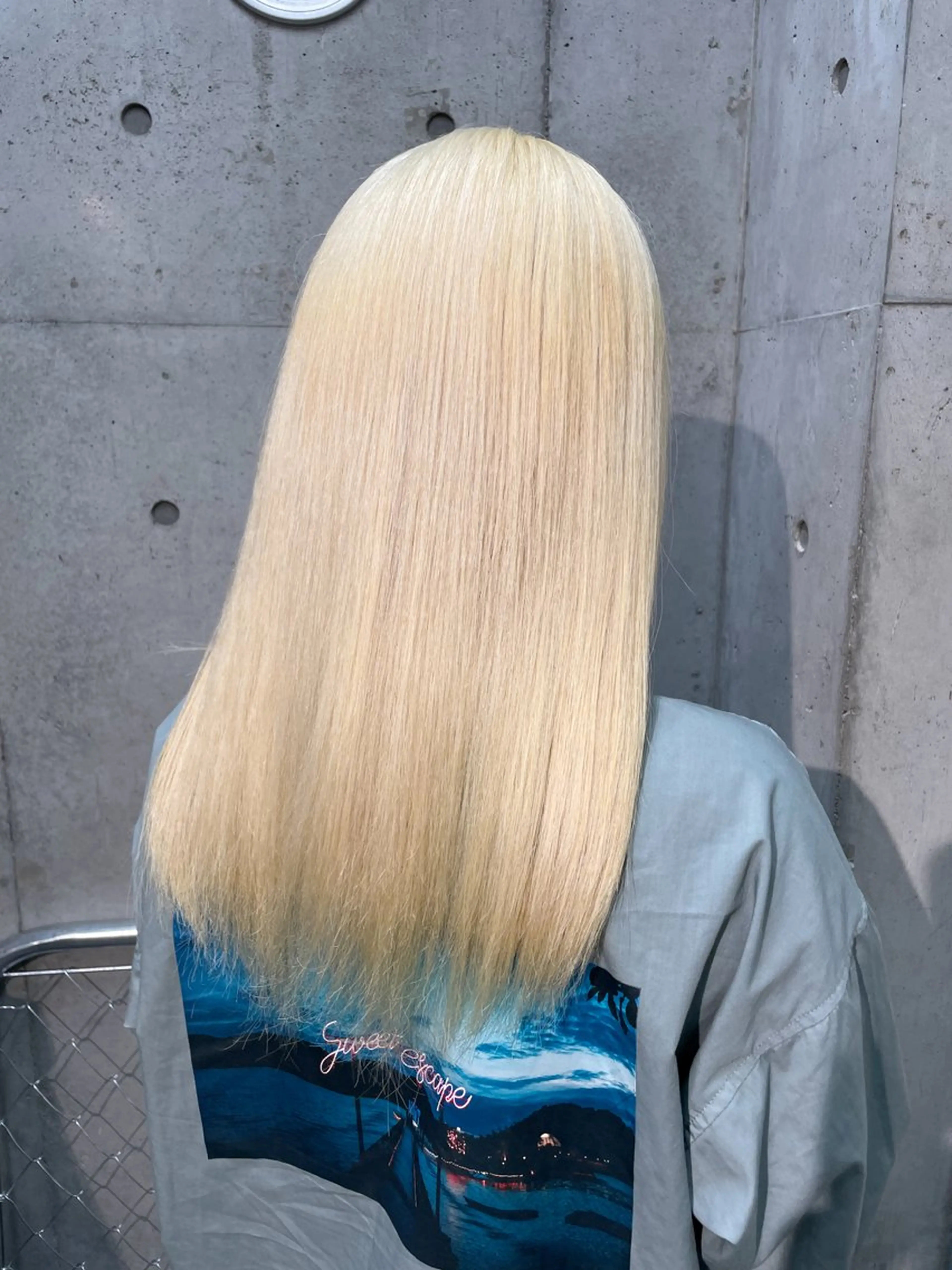 🔮ホワイト・ペールトーンお任せ⛓️エフェクトブリーチ2回＋カラー＋オリジナル髪質改善処理🧪の写真