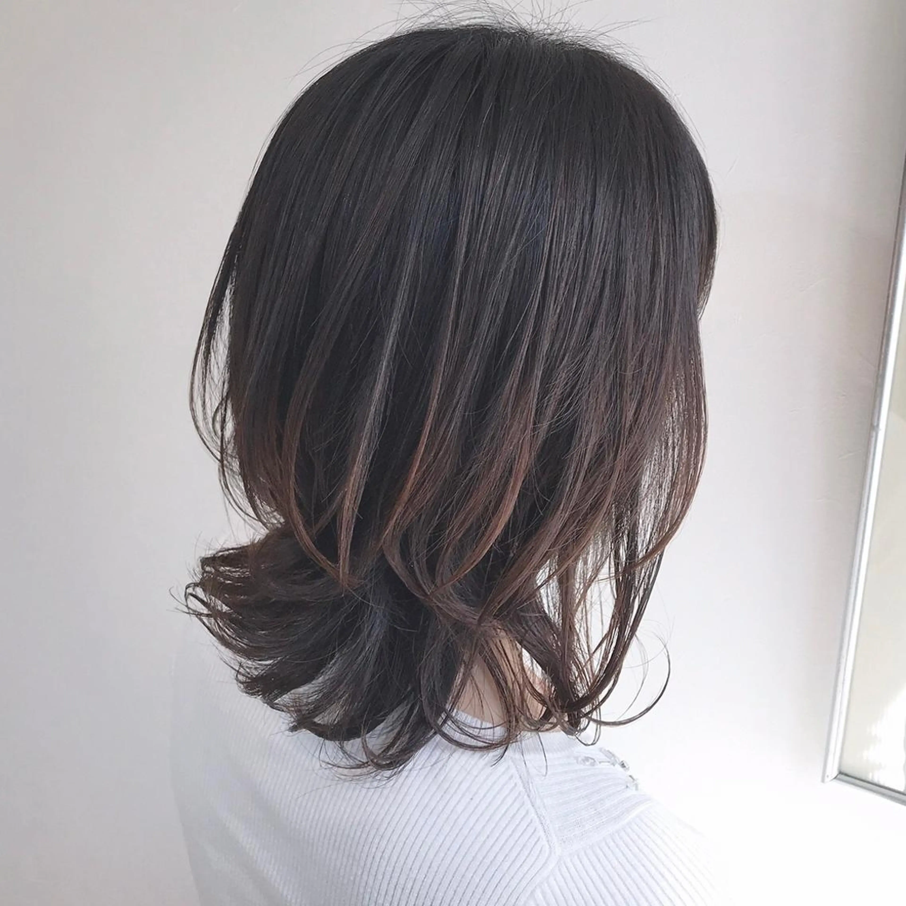 ミディアム 福岡口コミNo1🎀 コテ巻き風パーマ専門のヘアスタイル