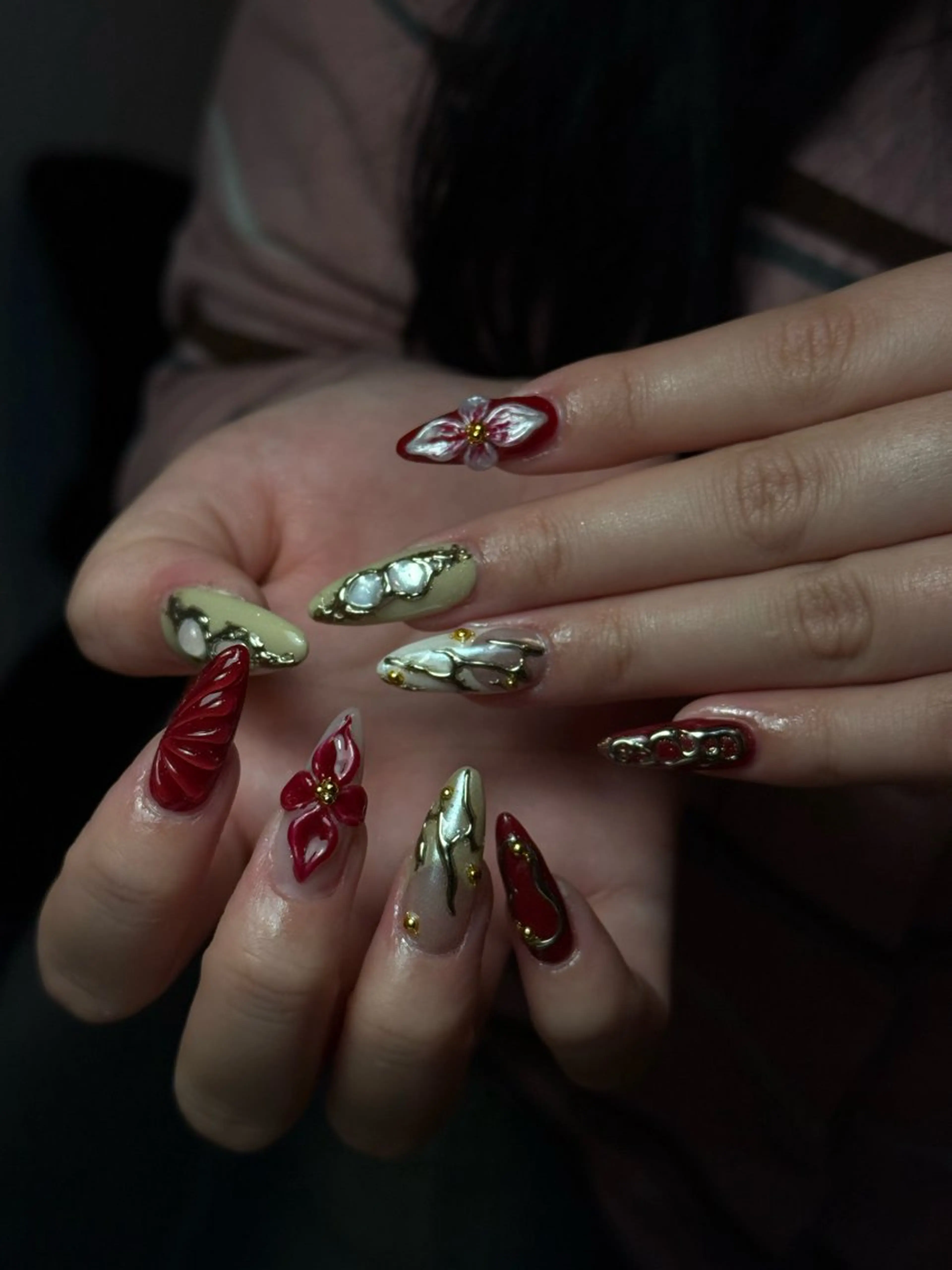ネイル 韓国ネイル シンプルネイル ワンホンネイル ハンドネイル CoMo Nailのネイルデザイン