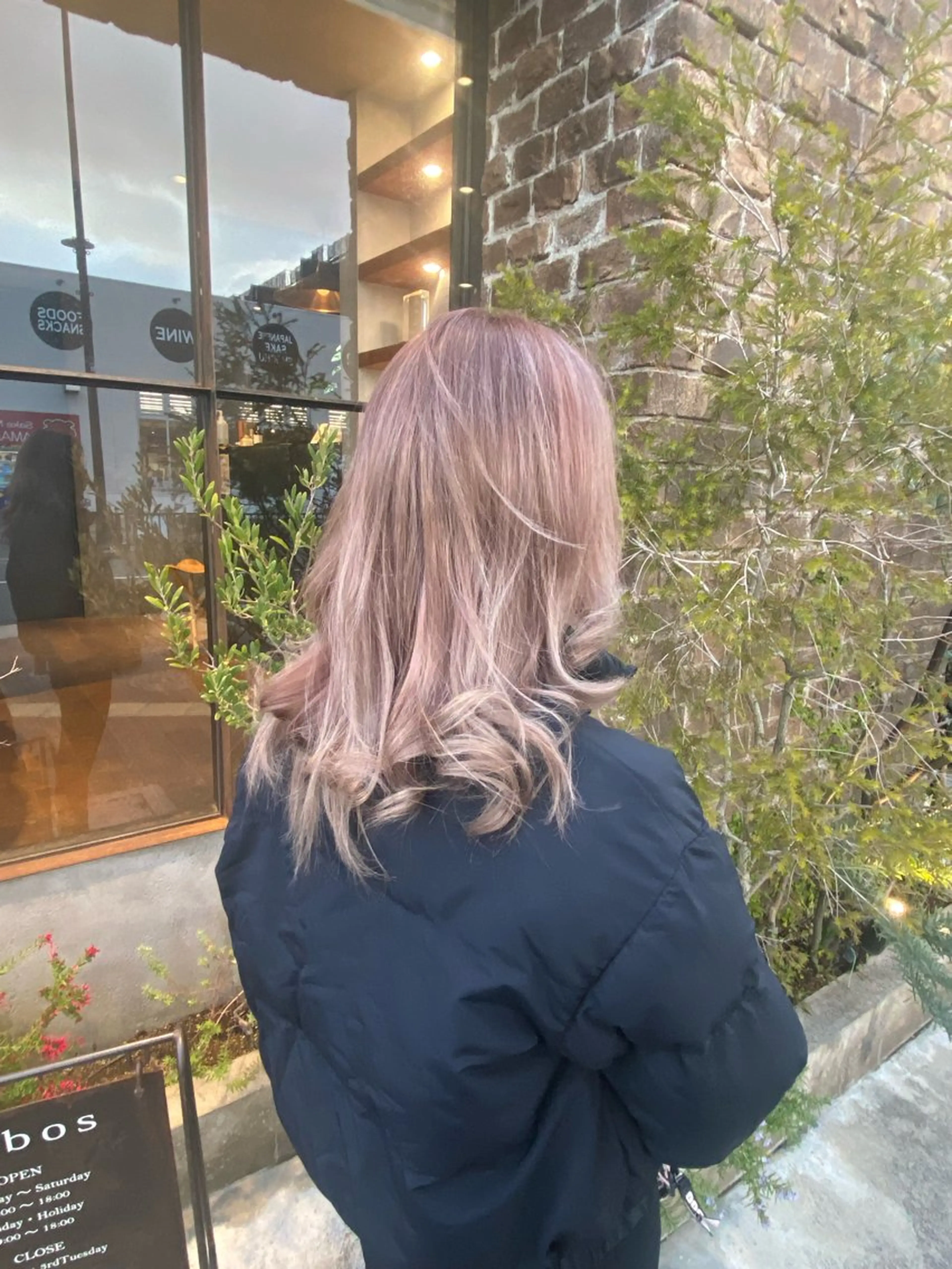 ロング カラー ベージュカラー ブリーチ ピンクカラー ピンクベージュ kei/梅田美容室 /モデル募集中のヘアスタイル