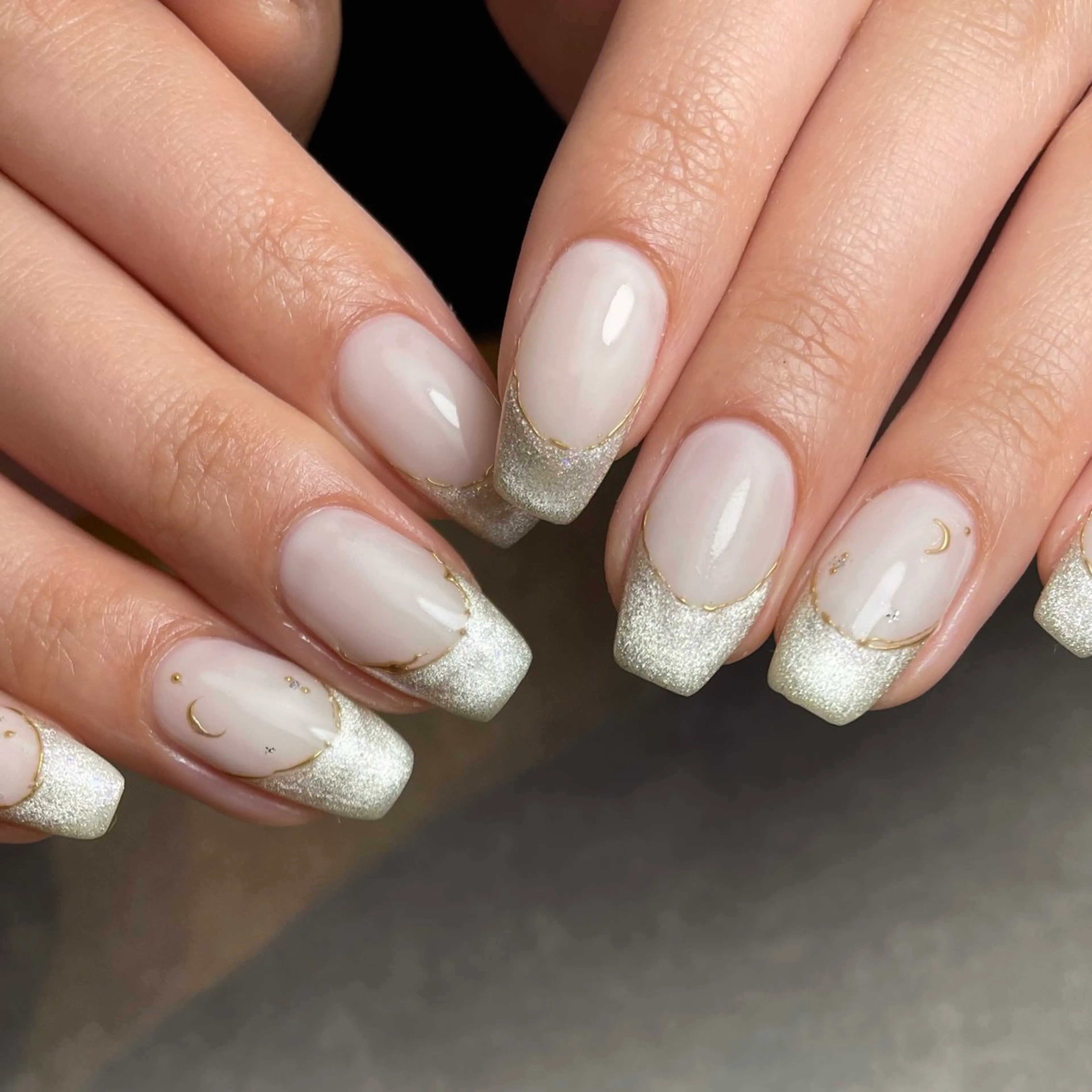 ネイル フレンチネイル マグネットネイル マグネットフレンチ IVY uchimuraのネイルデザイン