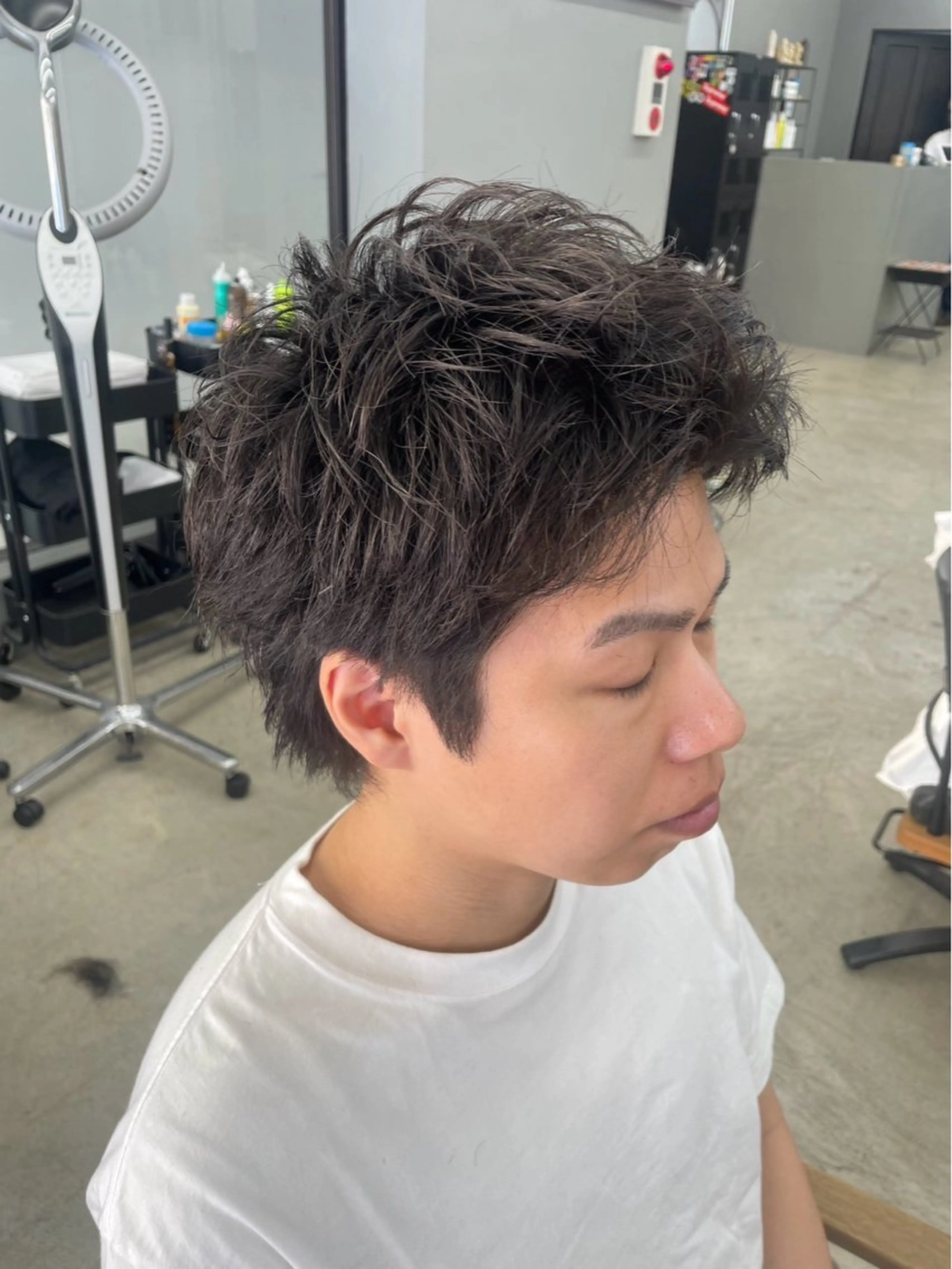 ショート パーマ メンズ メンズ専門サロン wokeのヘアスタイル