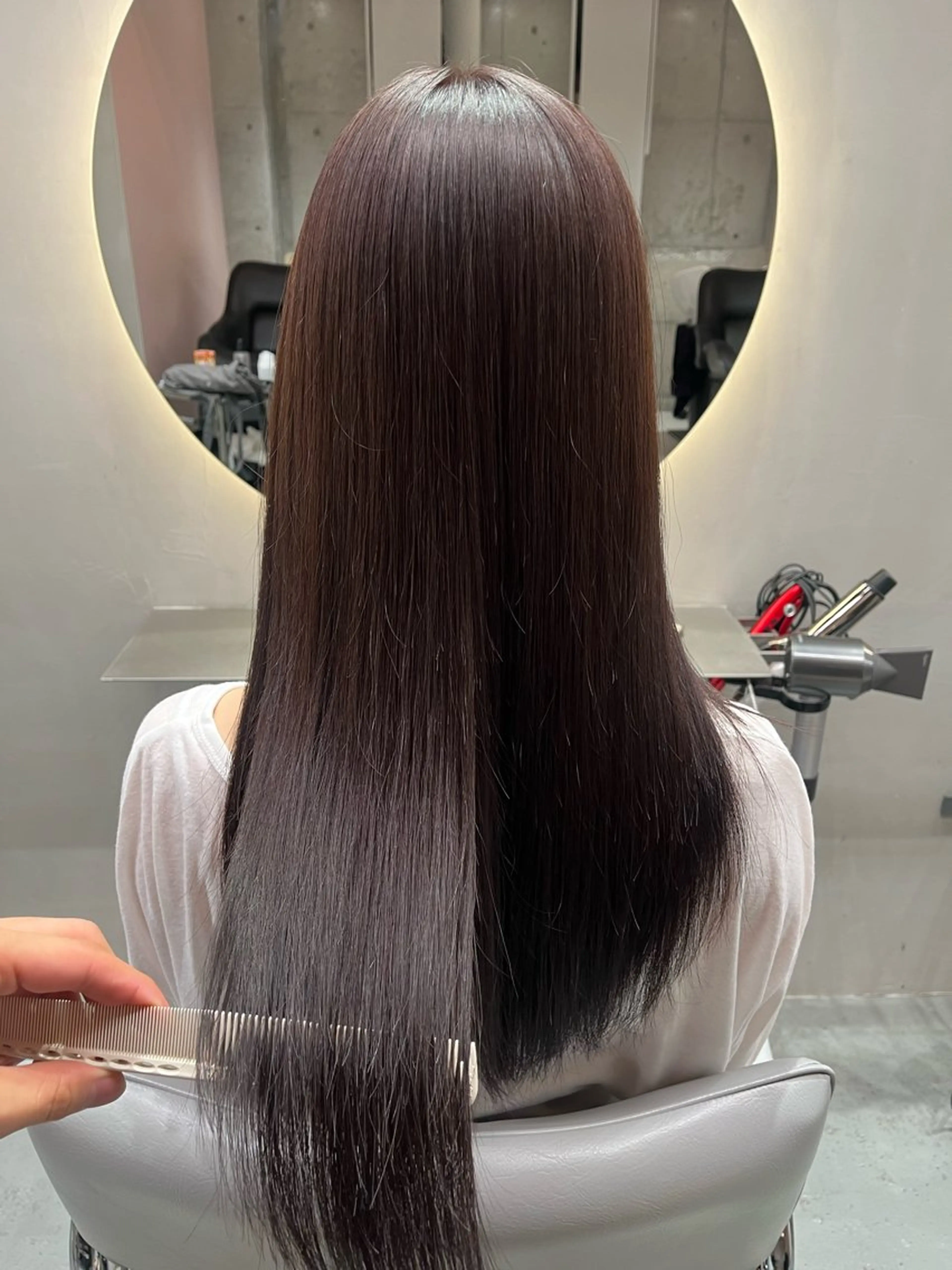 ロング カラー ブラウンカラー ピンクカラー ピンクブラウン ヘアカラー トリートメント ケアブリーチカラー 橋本一輝のヘアスタイル