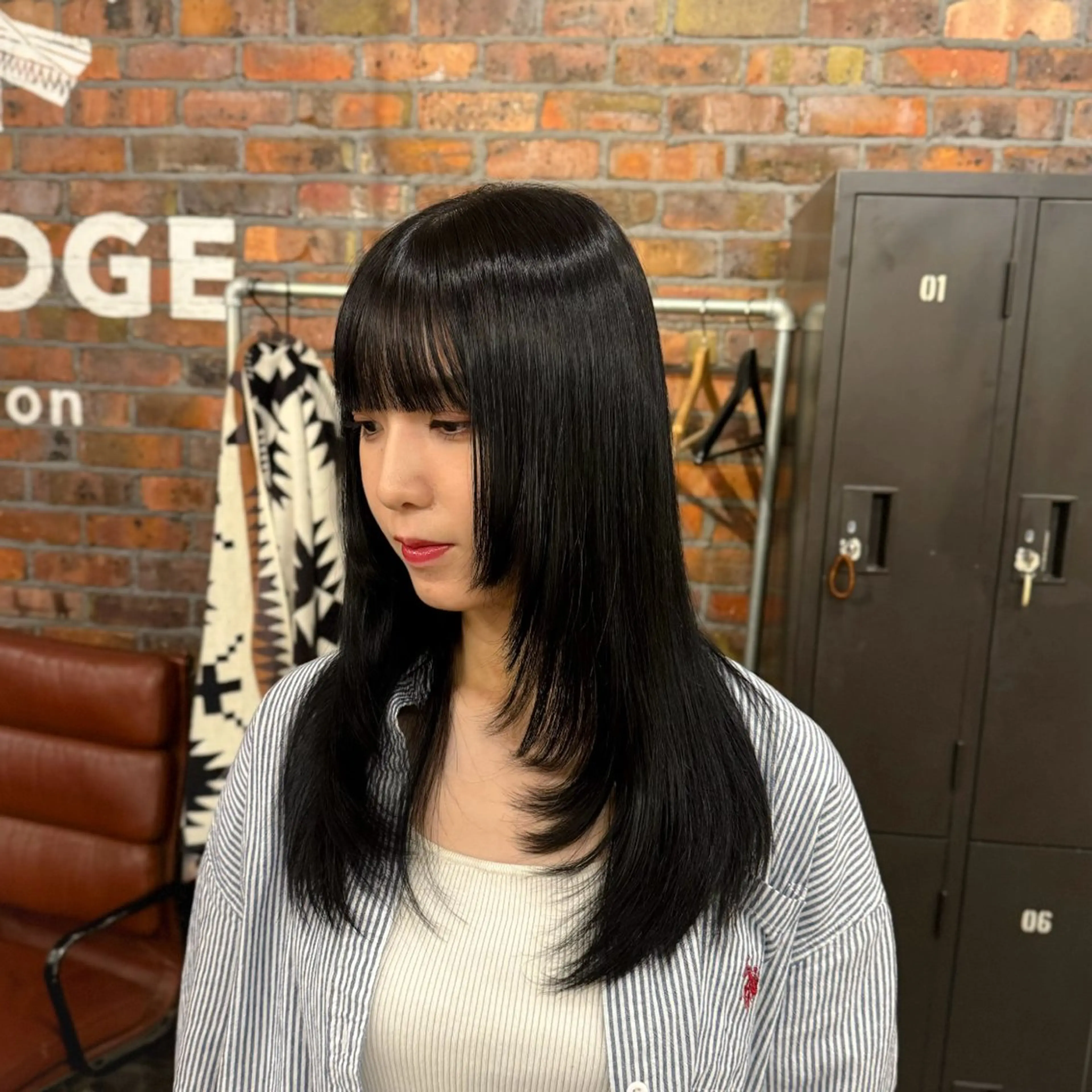 ロング カラー カット トリートメント theBRIDGE/ 神谷ゆうなのヘアスタイル