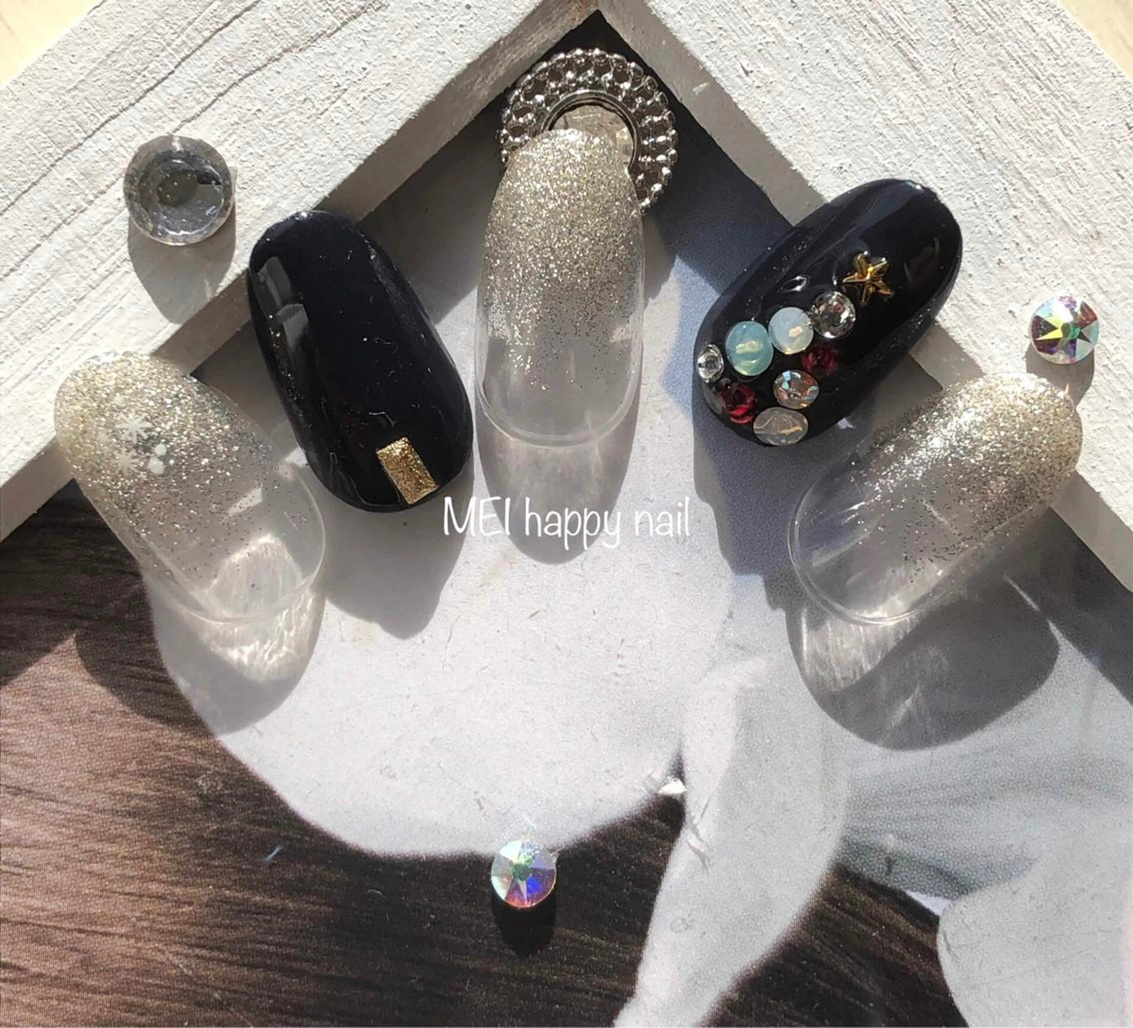 ネイル 北浦和 自爪育成ケアのネイルデザイン